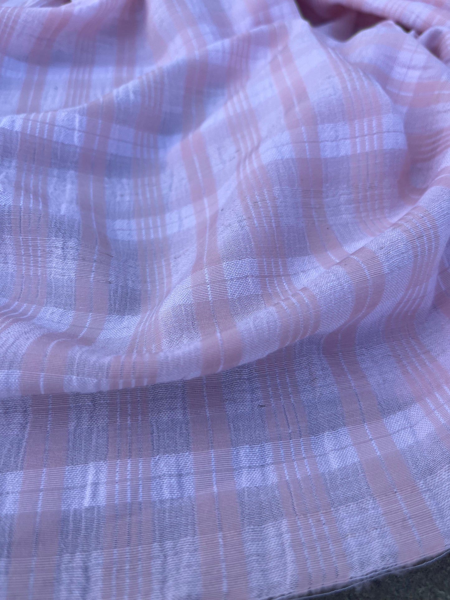EUDINE 023 lightweight check pink/white