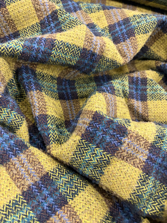 WALTHER 019 checkered shetland wool tweed