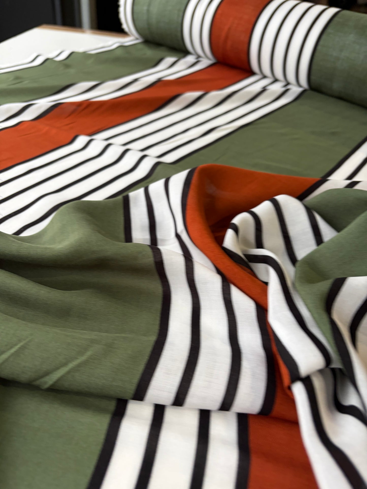 PHIL 003 viscose voile stripes
