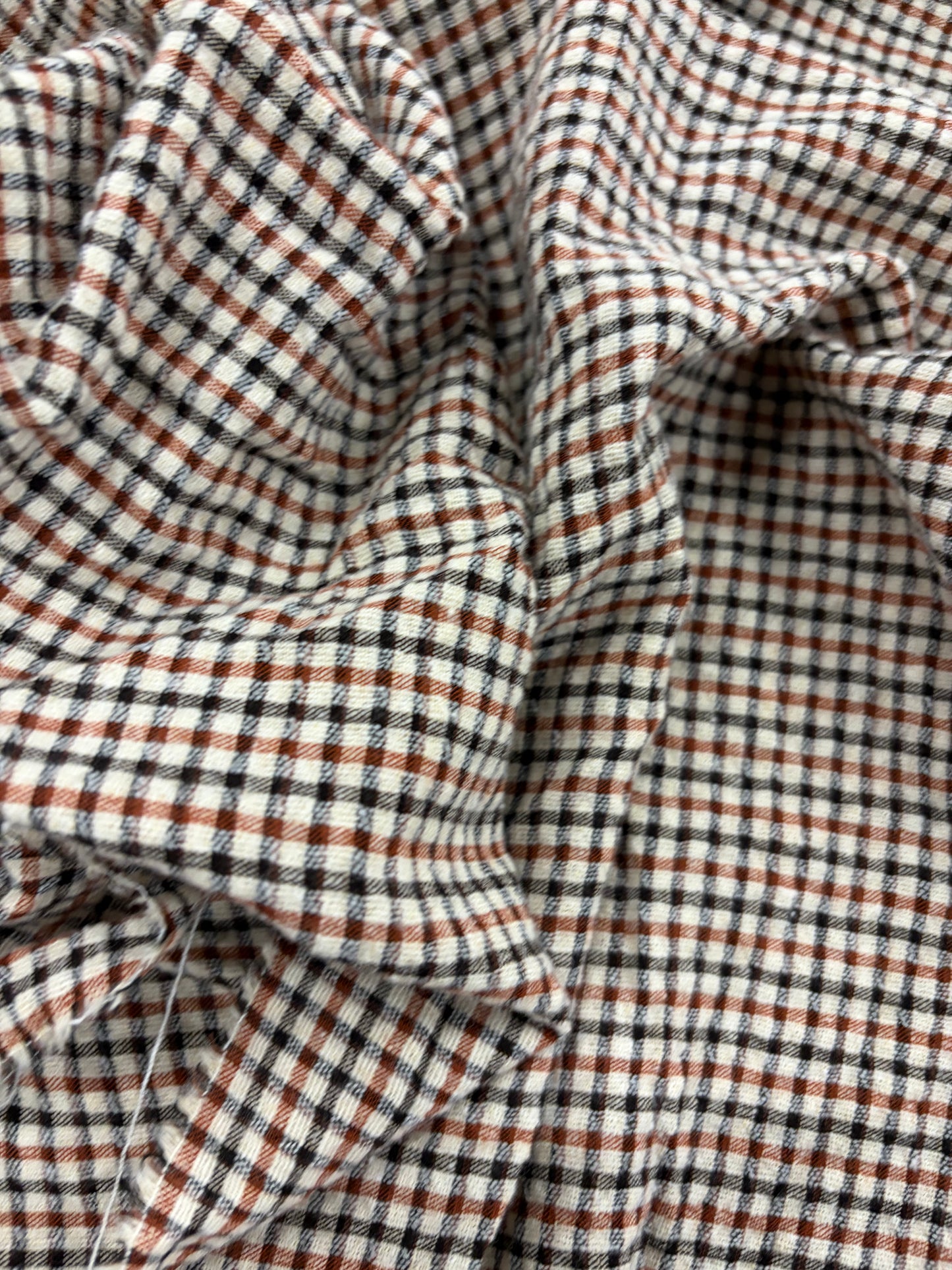 WALTHER 024 colourwoven cotton seersucker check