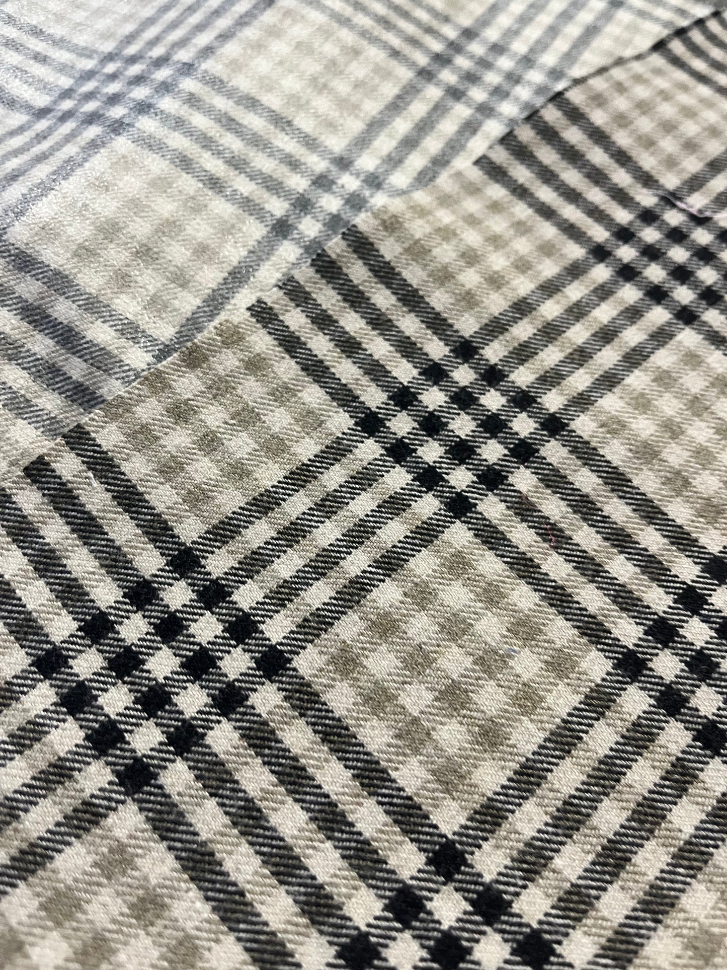 TOM 012 colourwoven woolen check for raincoats