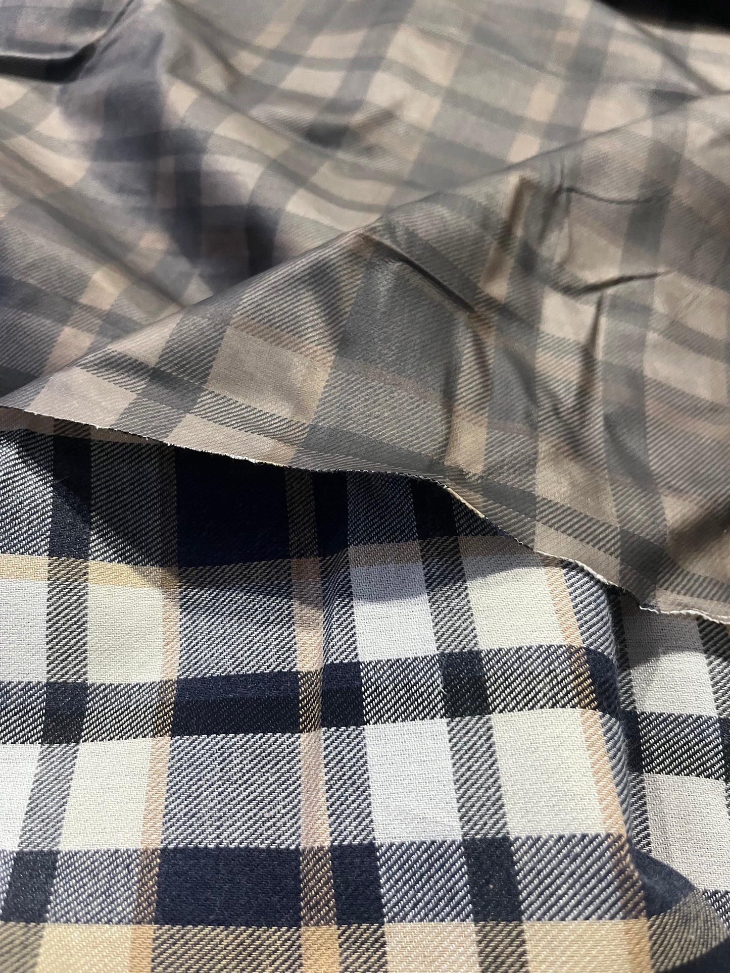 TOM 013 colourwoven cotton check for raincoats