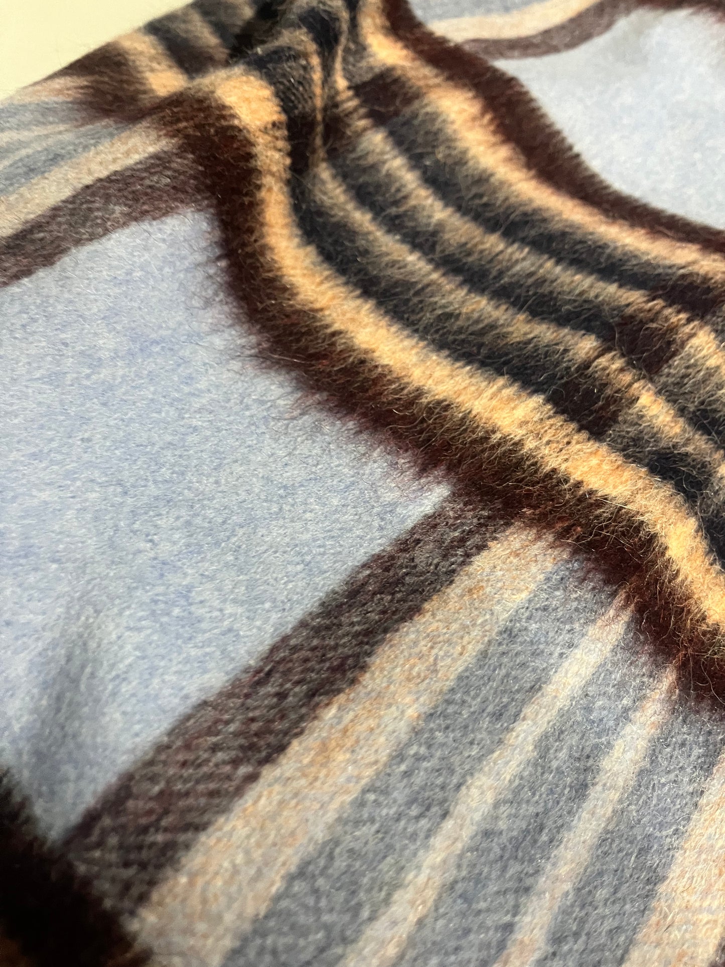 BIRMA 021 heavy wool check light blue