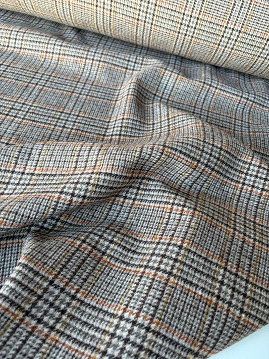 RALPH 033 brown/beige classical check carded wool