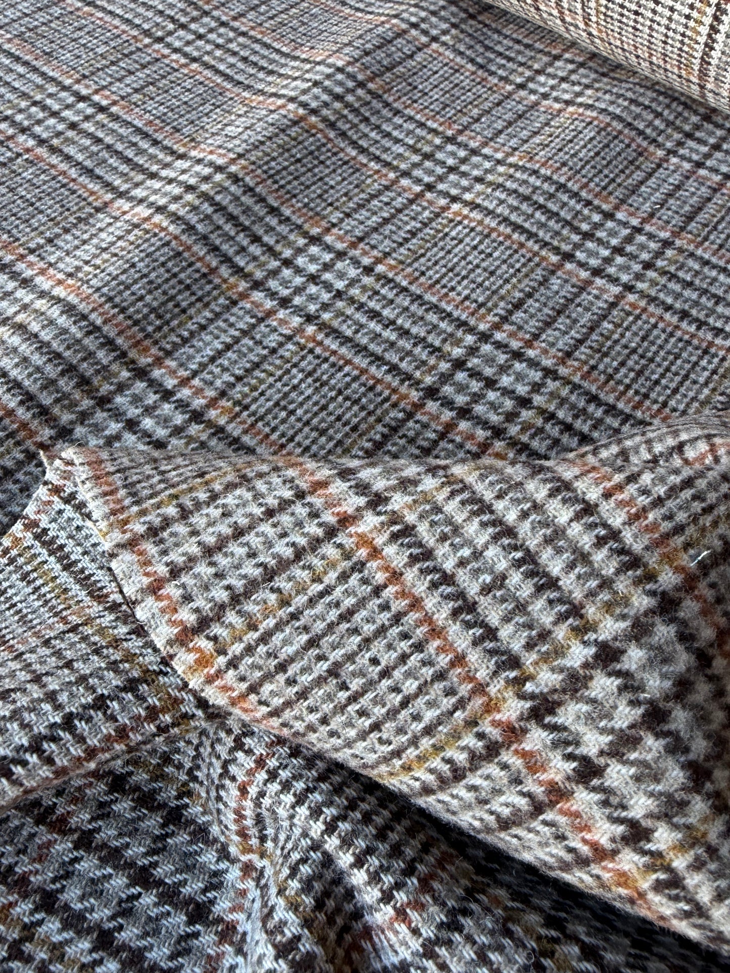 RALPH 033 brown/beige classical check carded wool