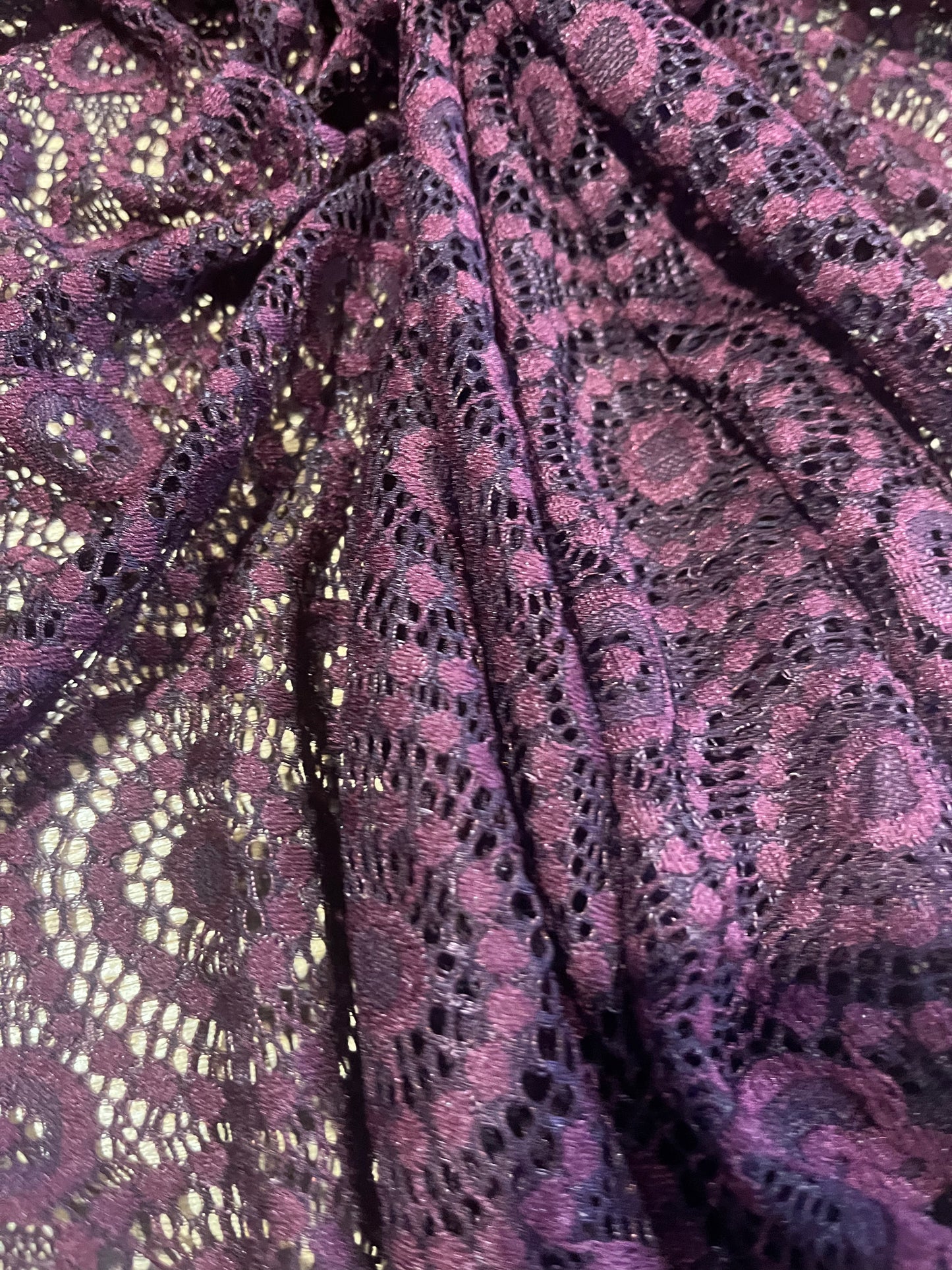 H02 MARINA 018 stretch lace burgundy
