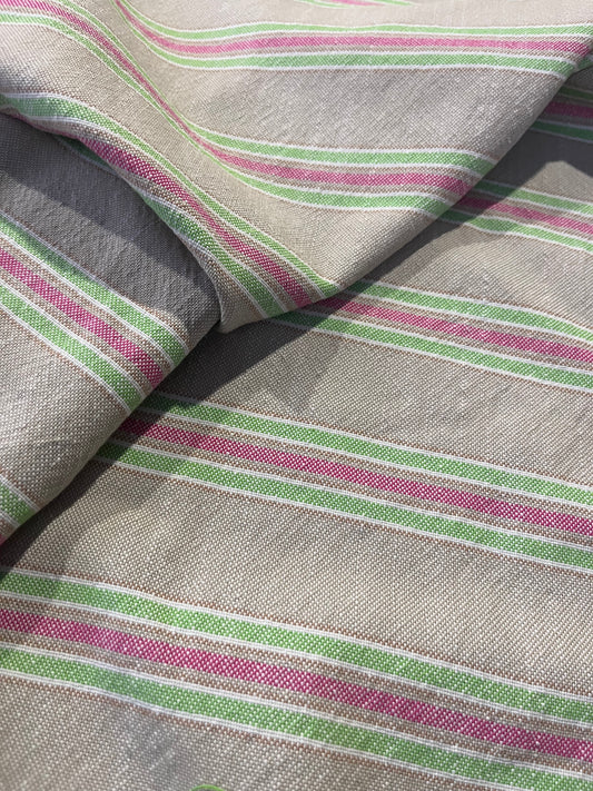 TOM 031 cotton linen stretch stripes