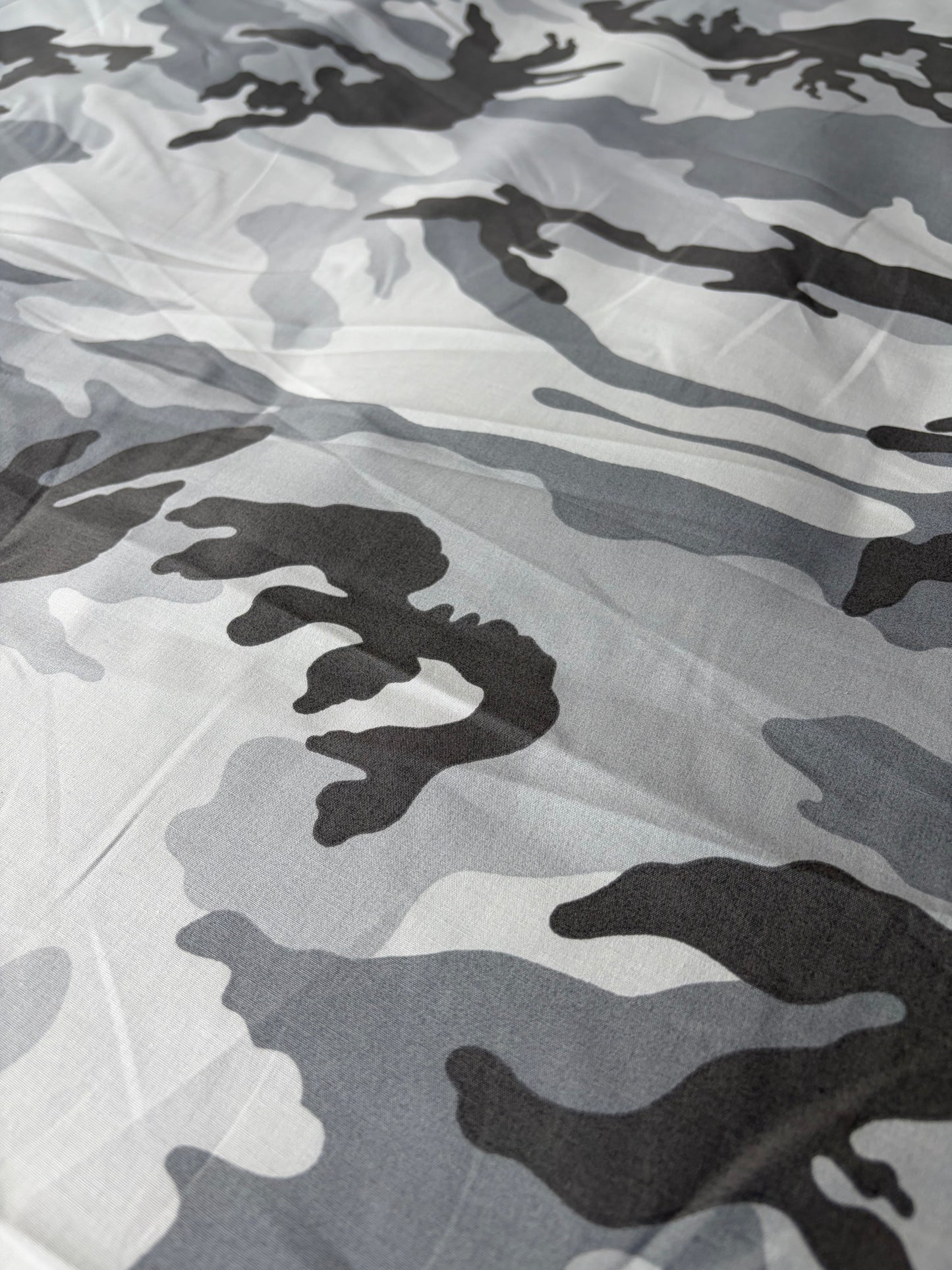 ERICA 002 heavy cotton satin camouflage print