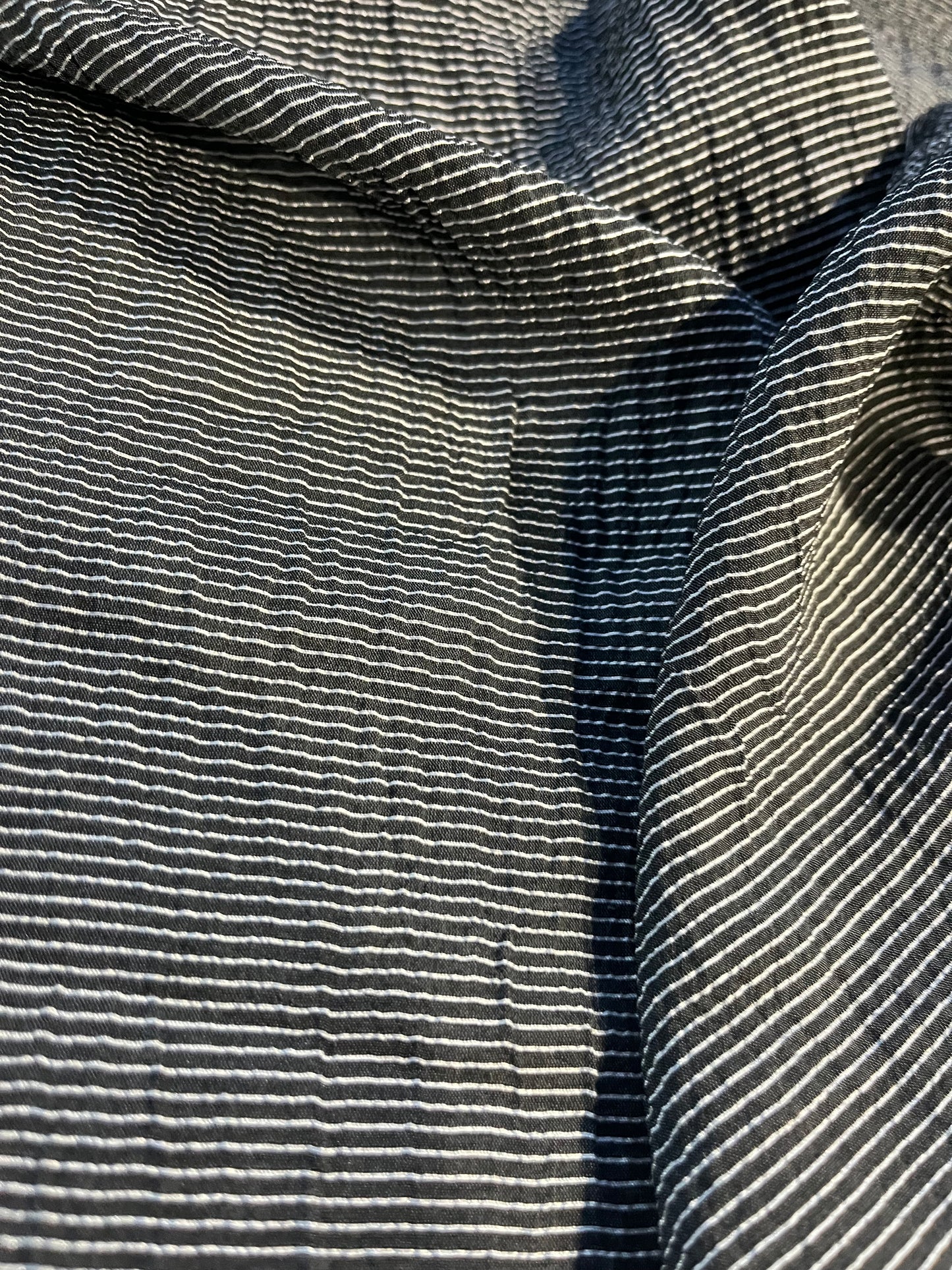 CLAIRE 135 semi transparent stripe in viscose/polyamide