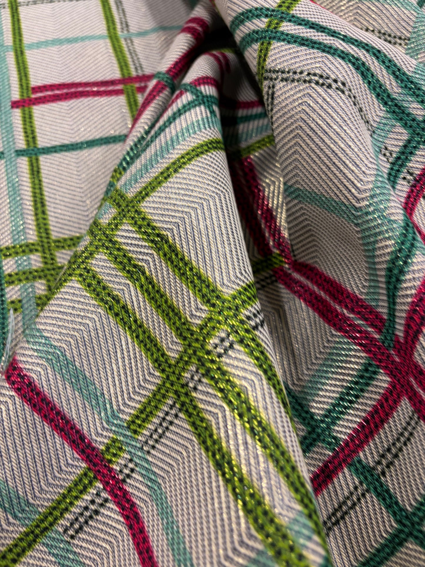 XENA 009 shiny checkered jacquard
