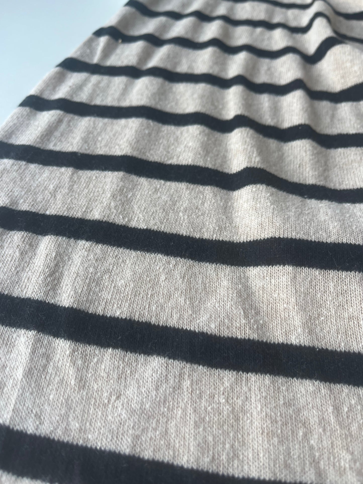 ROSALIE 007 jersey with wool mastic/blaack stripes