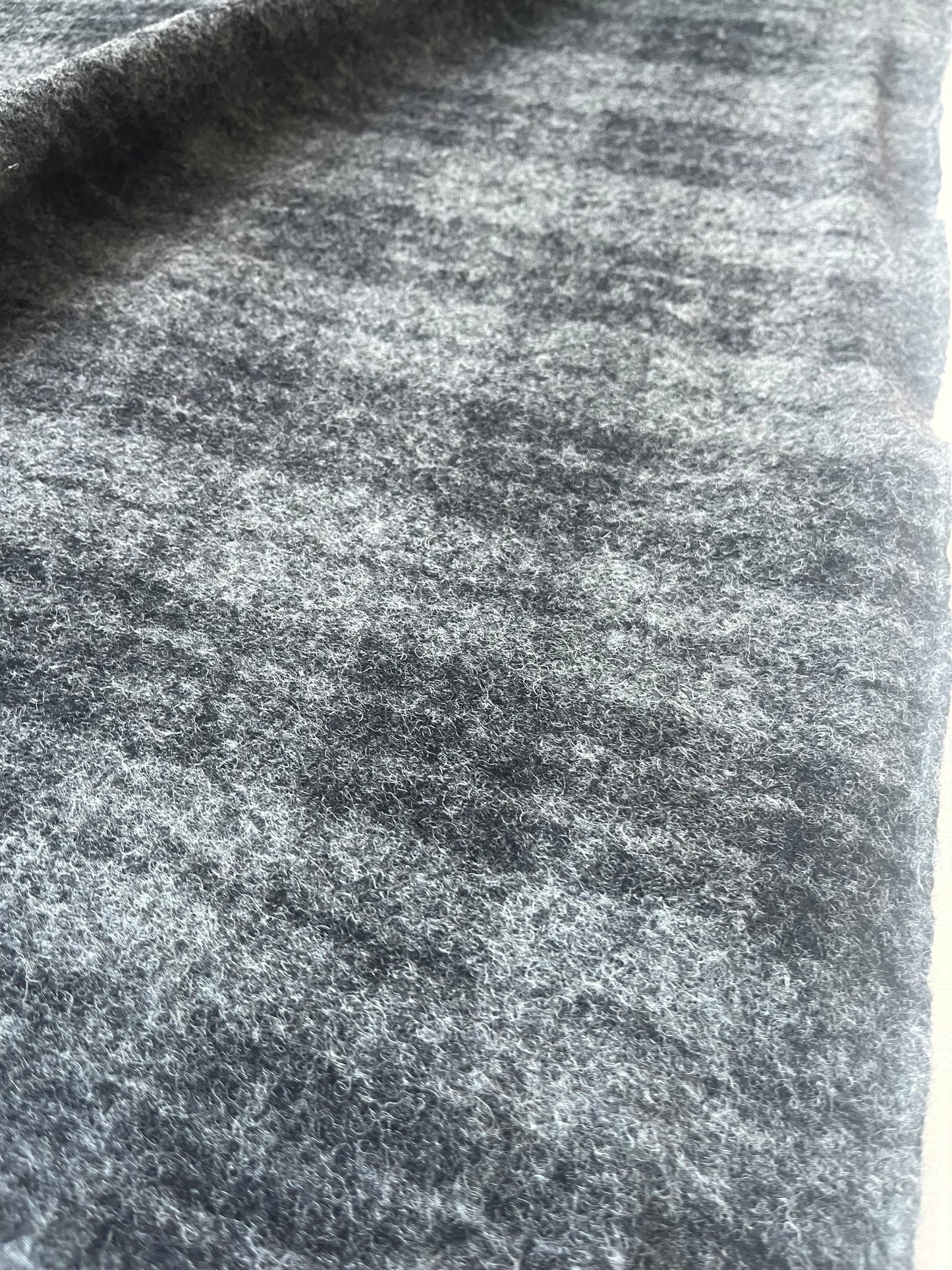 ROSALIE 014 boiled wool ogrey check