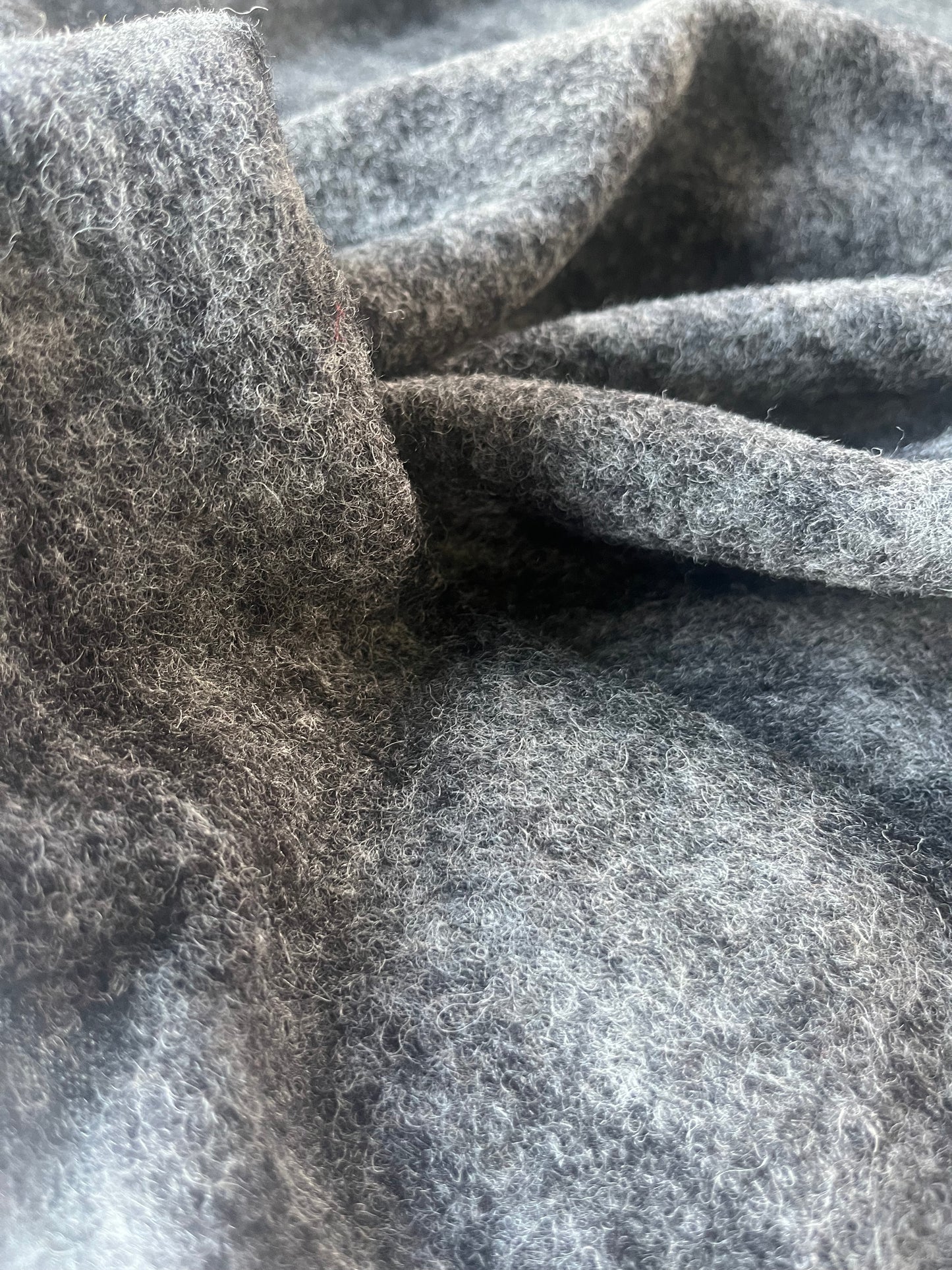 ROSALIE 014 boiled wool ogrey check
