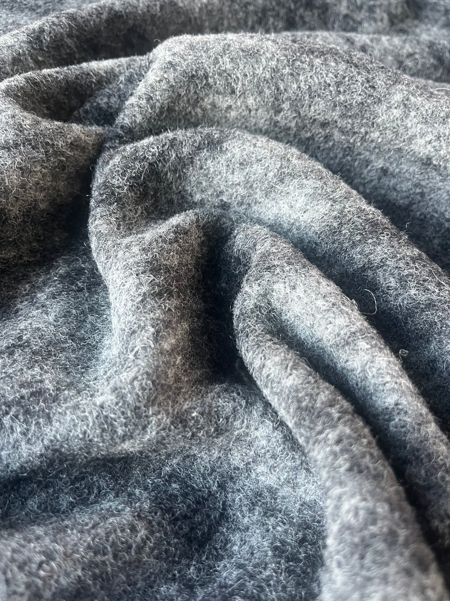ROSALIE 014 boiled wool ogrey check