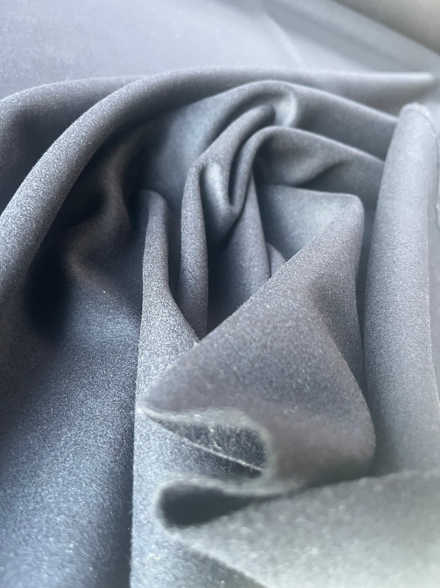 ROSALIE 016 wool/mohair navy coat fabric