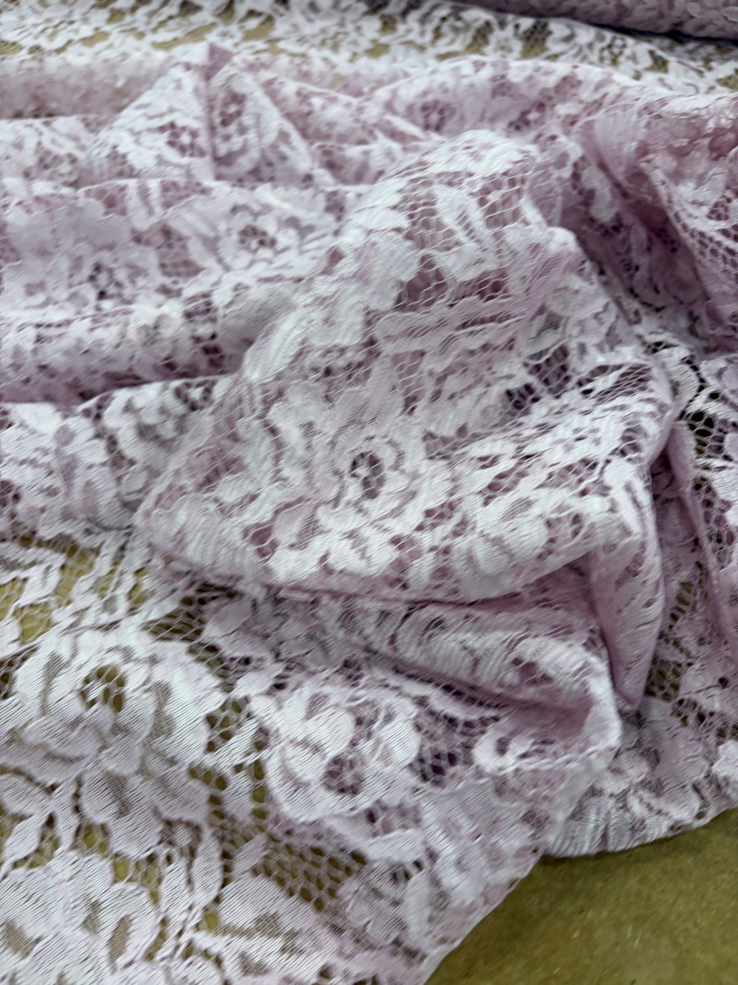XENA 023 pink coloured woven lace "dentelle"