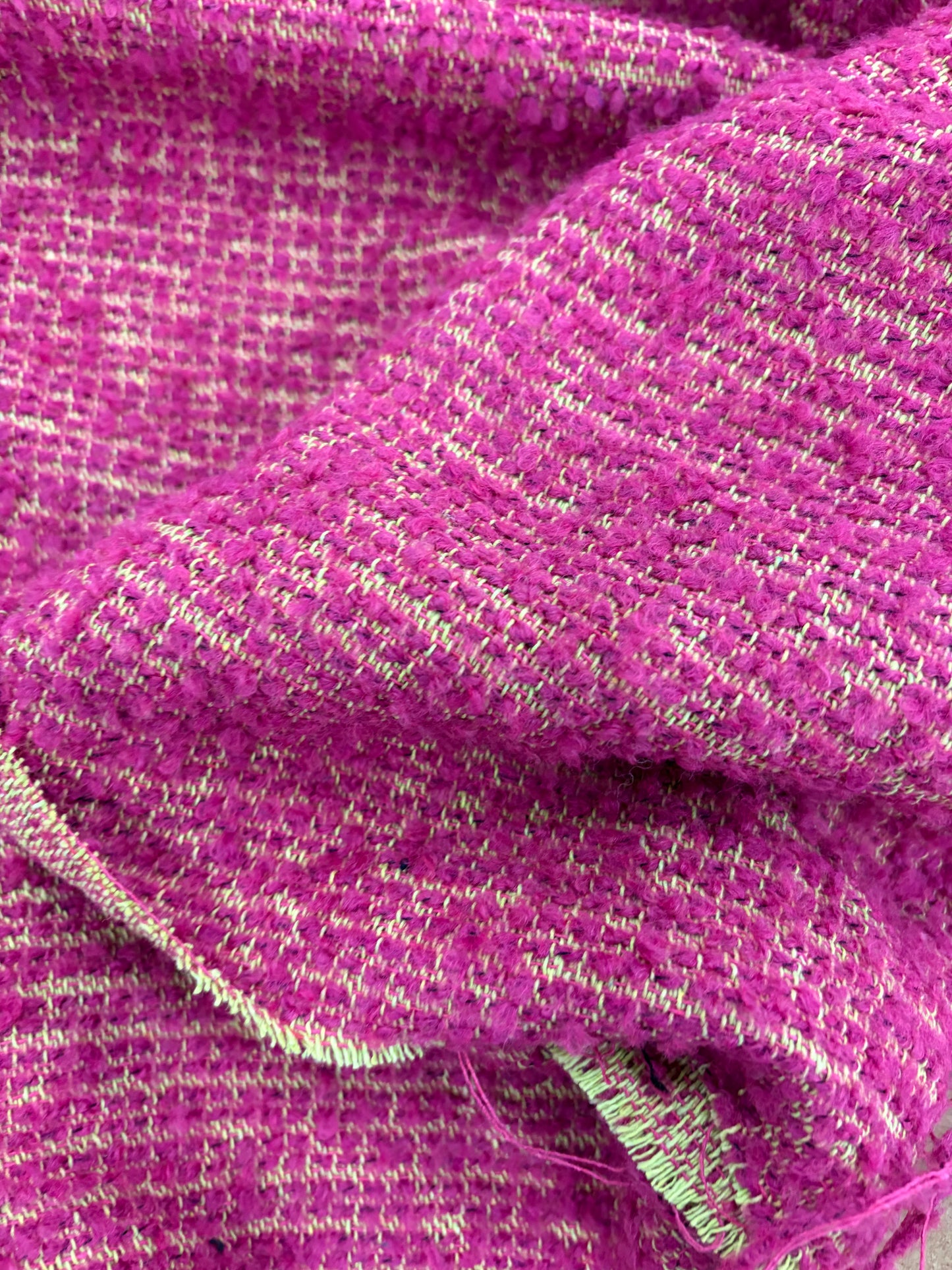 XENA 029 tweed bouclette fuchsia