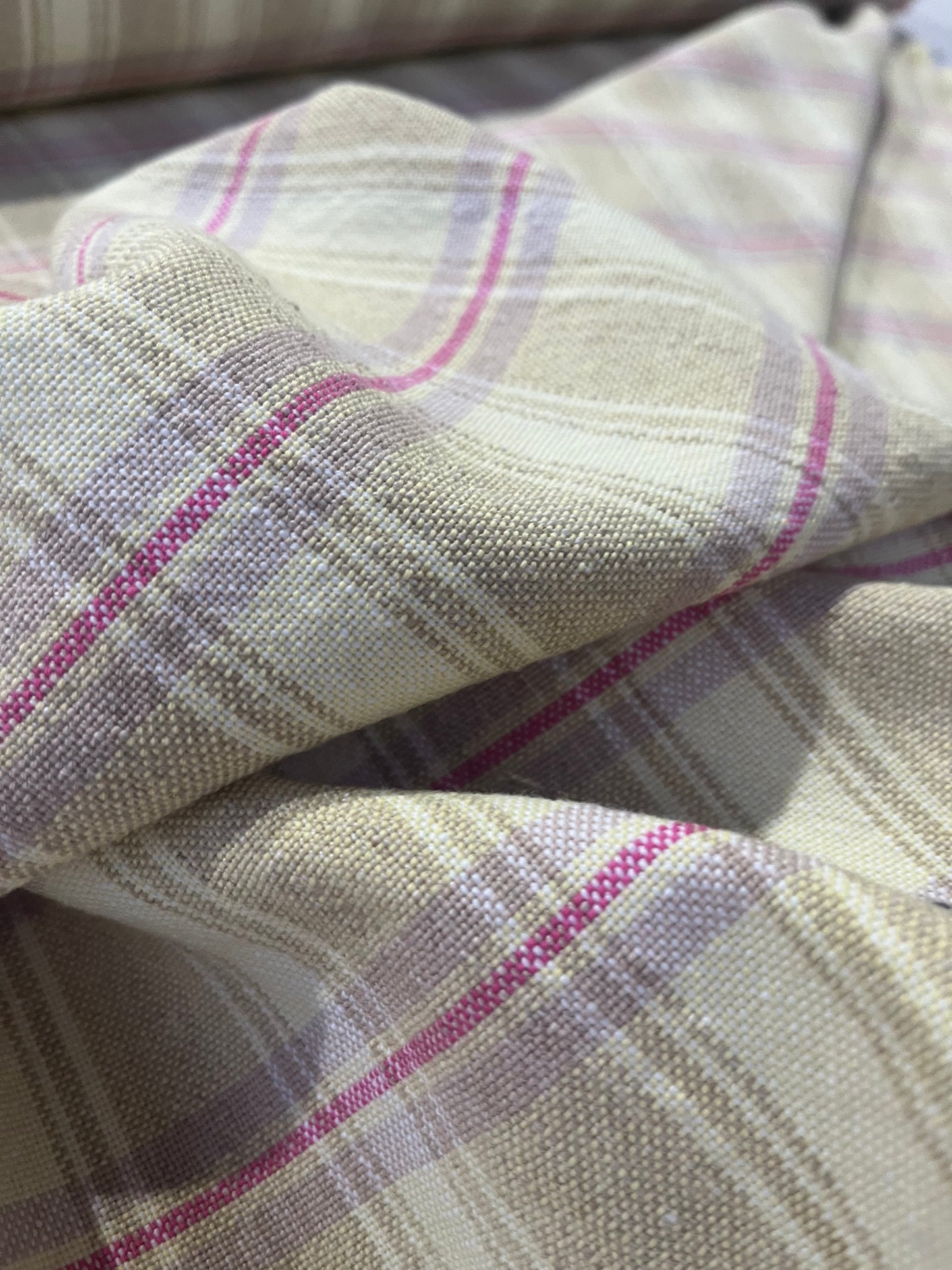 STEF 043 cotton linen stretch check