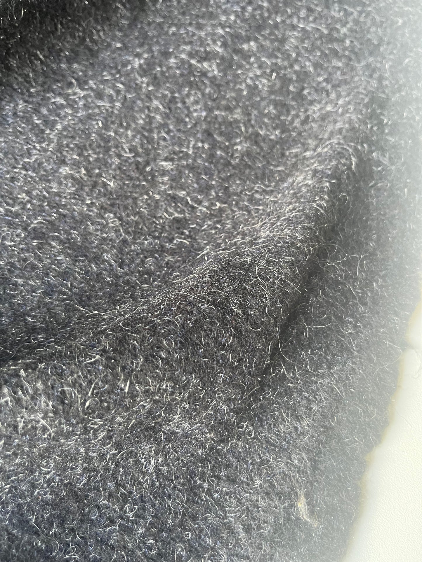 ROSALIE 029 Wool mohair coat fabric anthracite grey