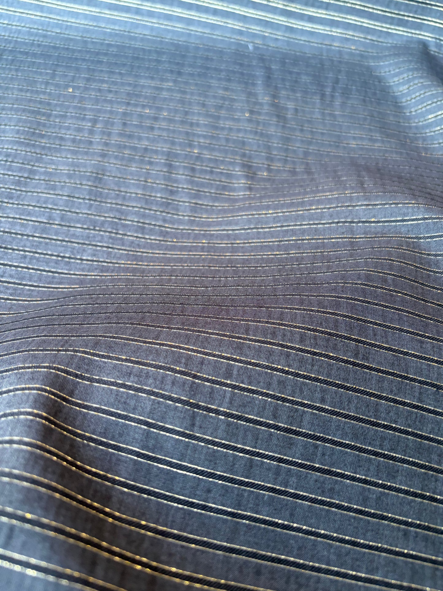 MIA 008 black/gold viscose/silk stripes