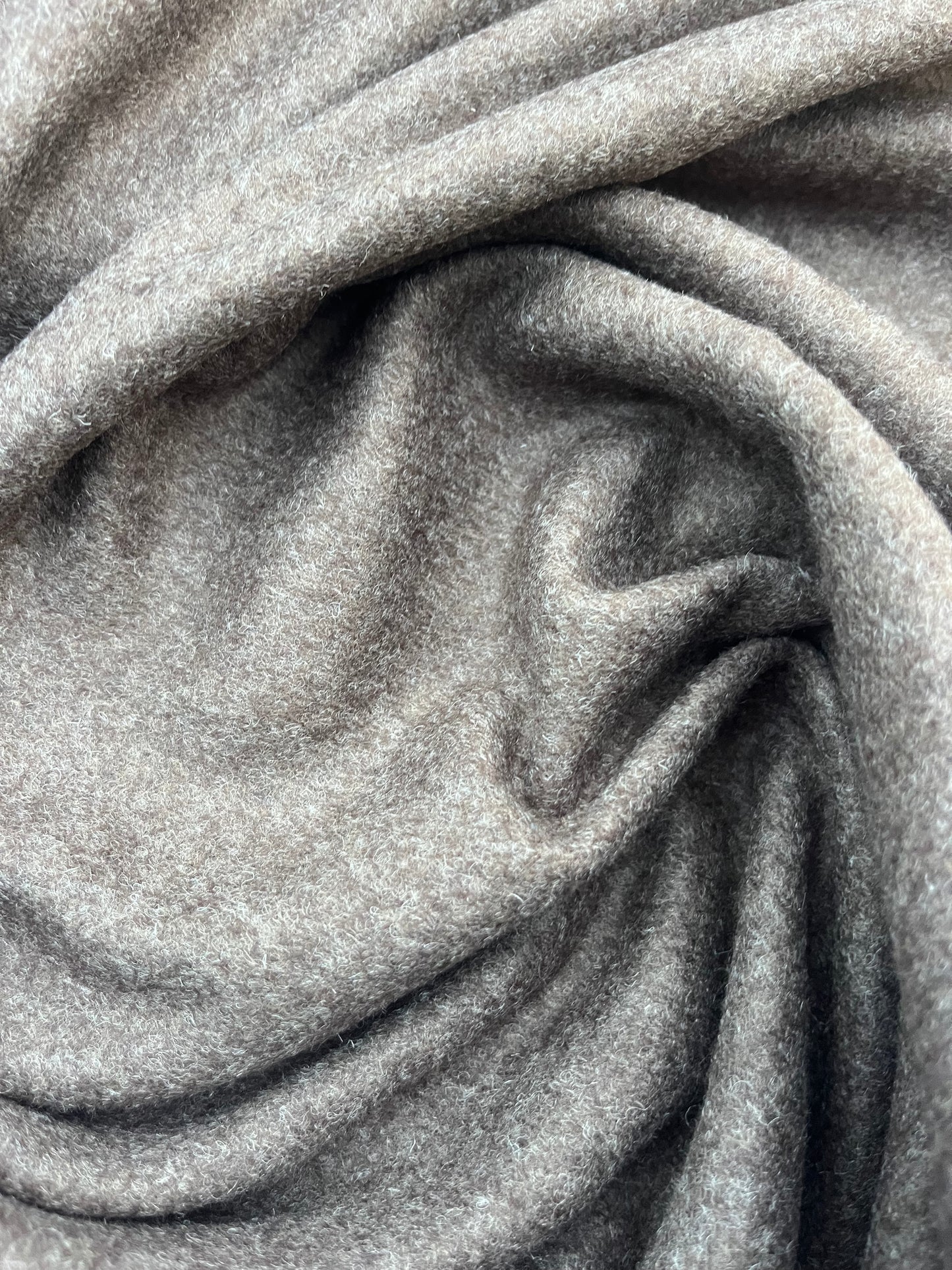 GINA 002 heavy boiled wool brown