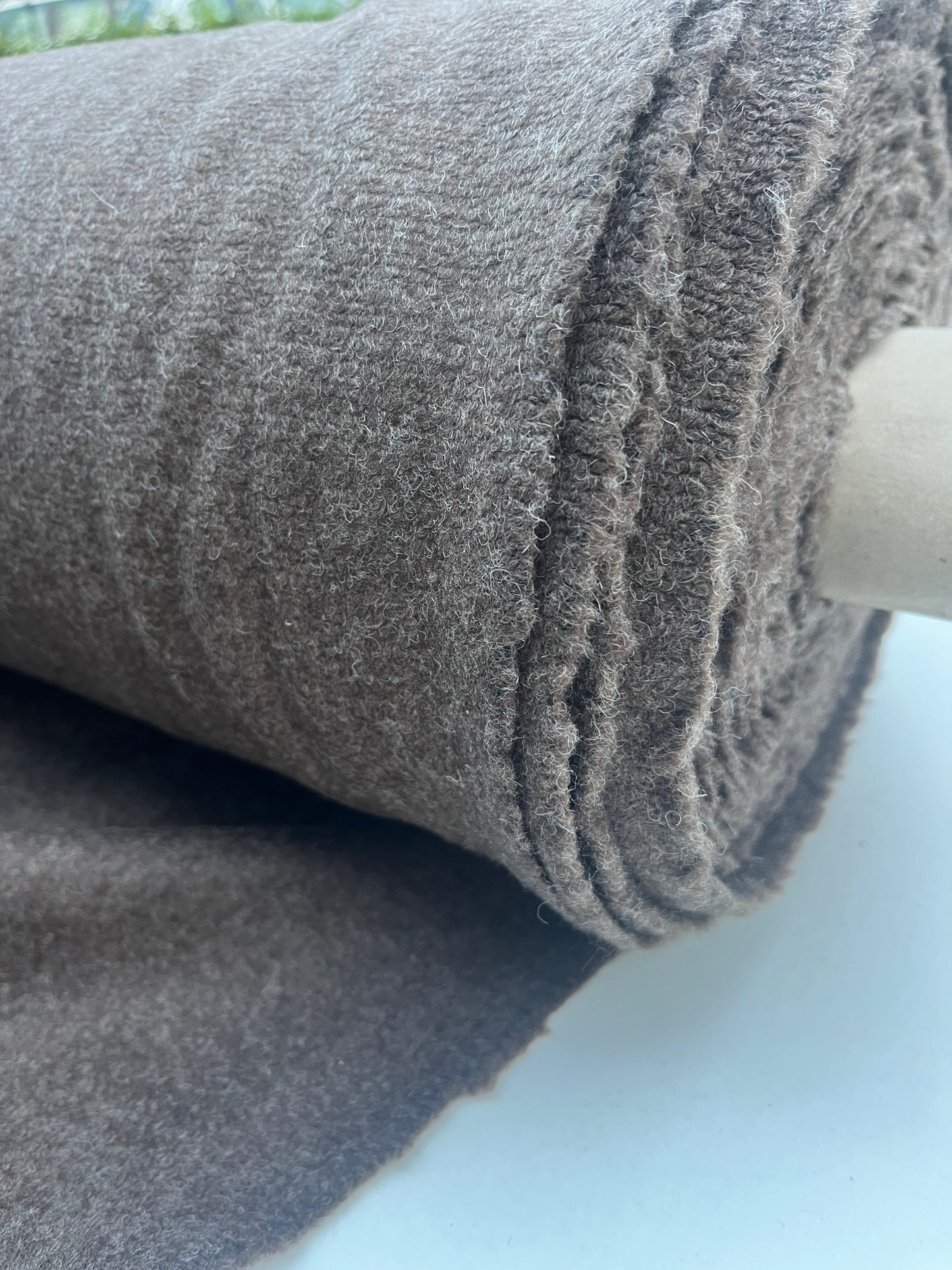 GINA 002 heavy boiled wool brown