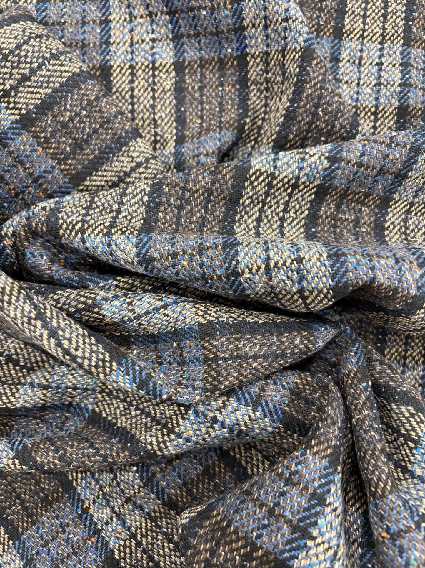 EDDY 014 checkered shetland wool tweed