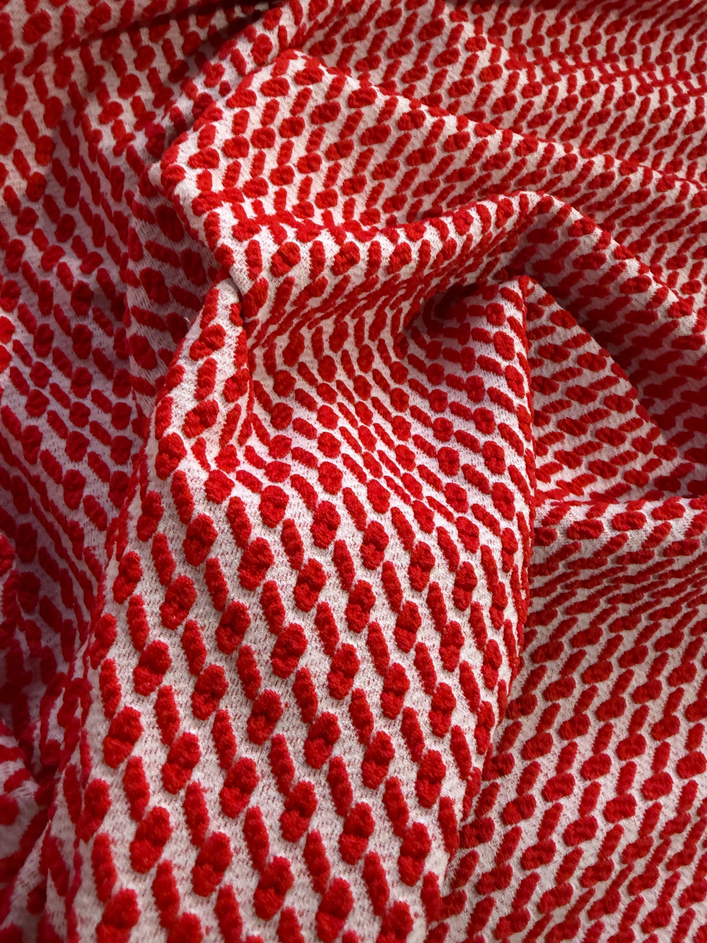 ERICA 055 jersey jacquard red/white