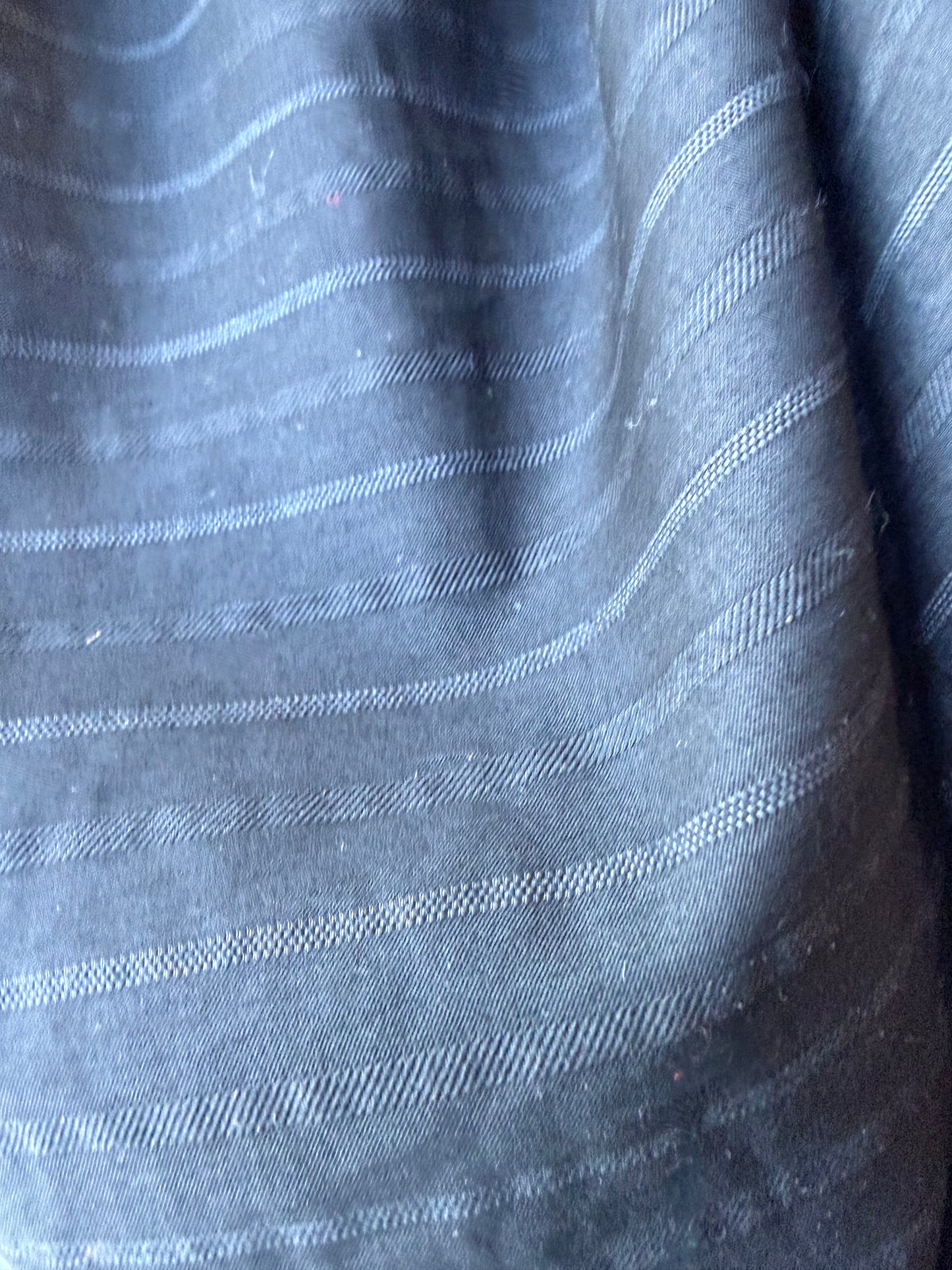 MIA 027 black striped cupro suiting fabric