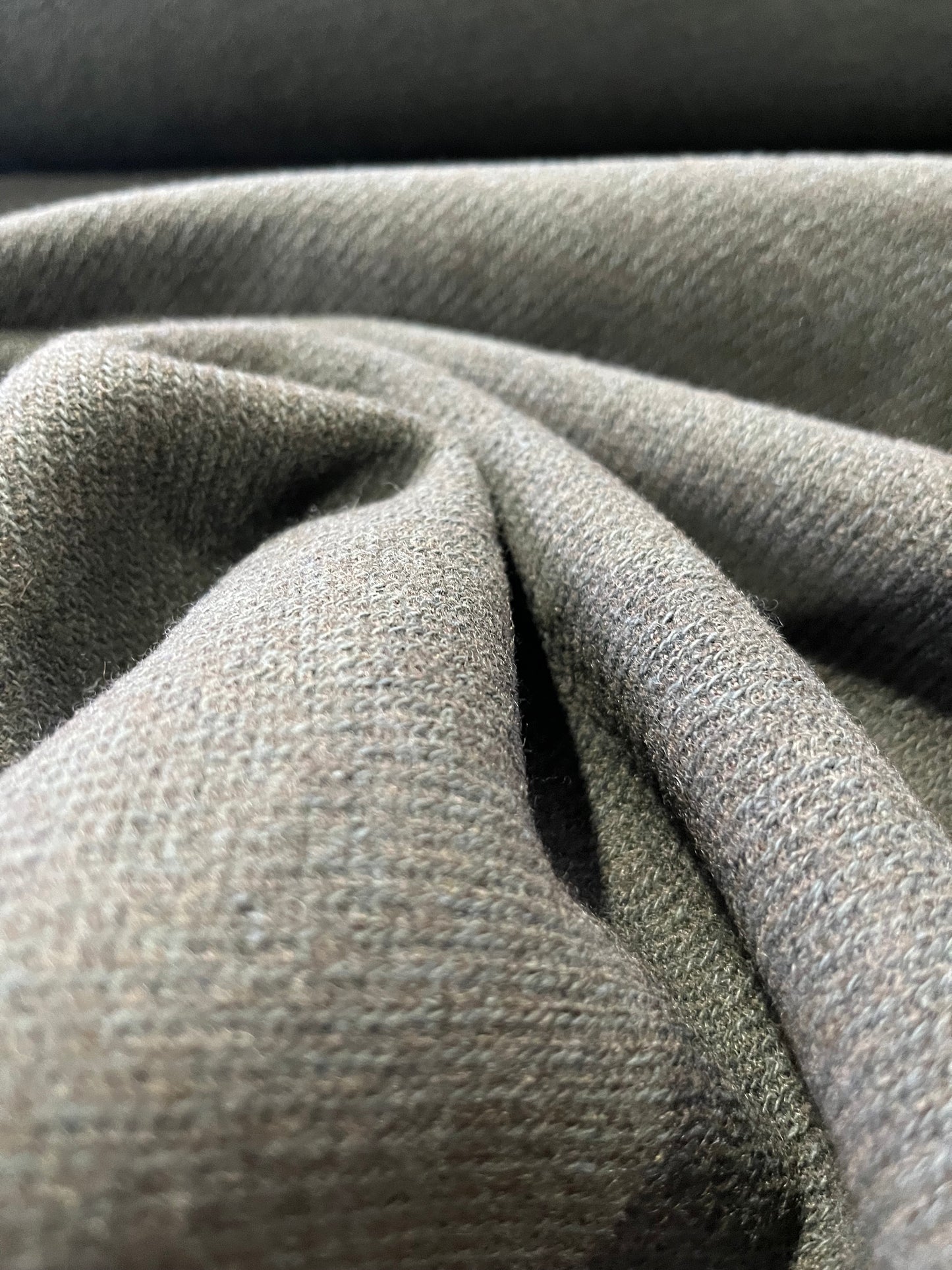 PC POM 475 cotton wool coat fabric khaky
