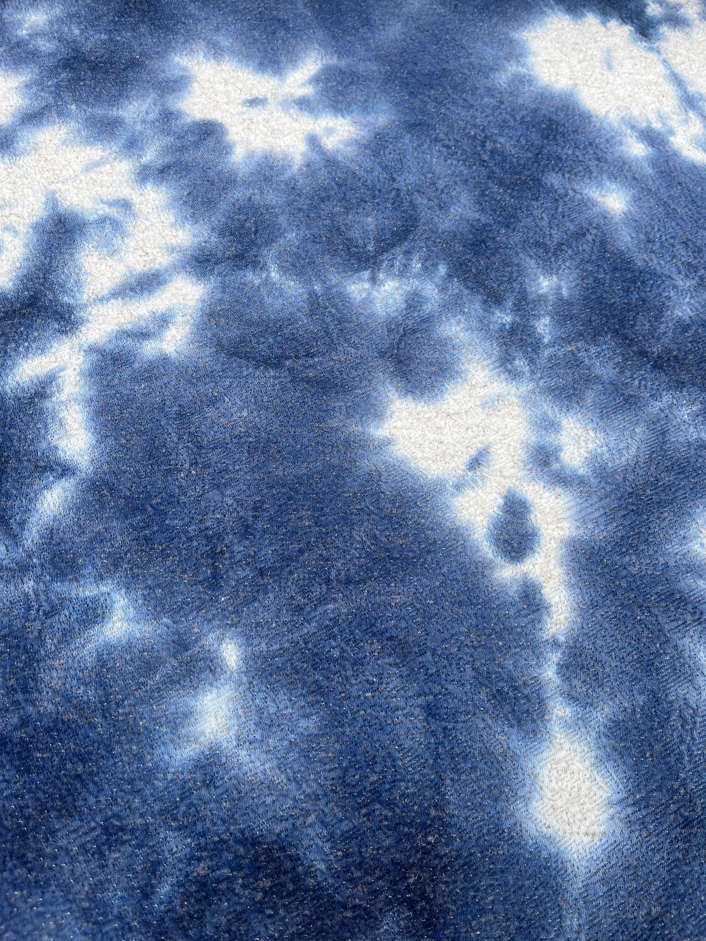 TERESA 011 Lurex jersey Tie-dye indigo