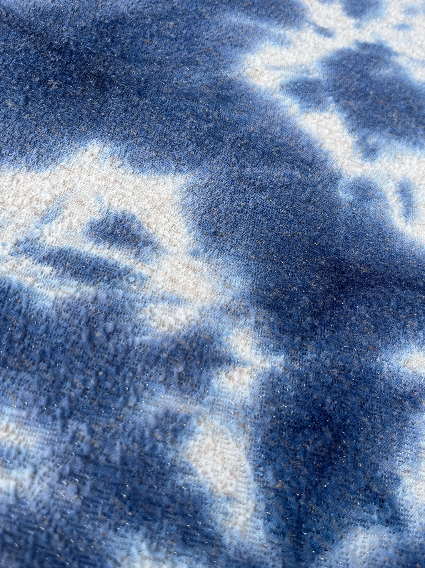 TERESA 011 Lurex jersey Tie-dye indigo