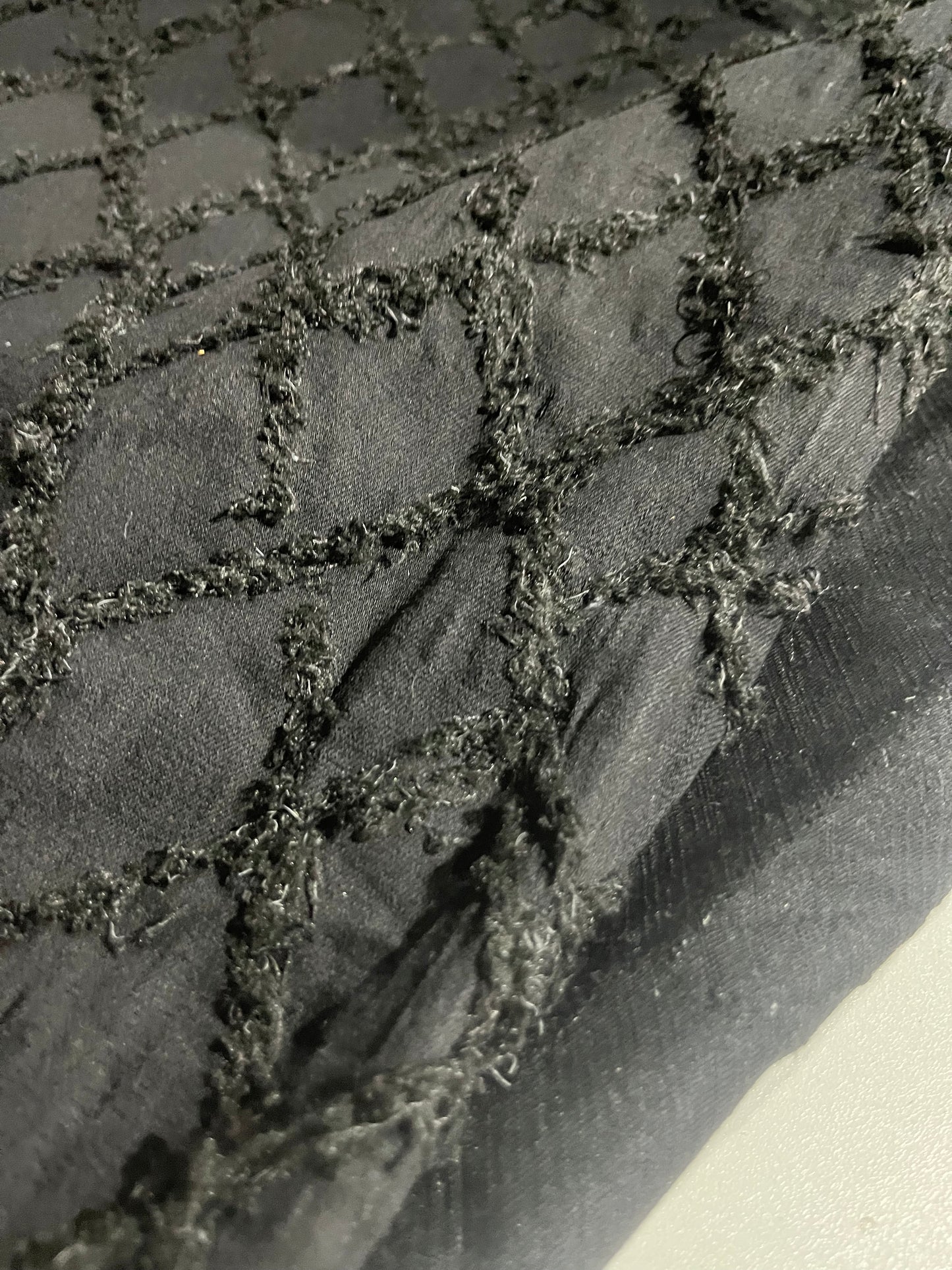 LC SHAFTY 005 black denim jacquard fil coupé