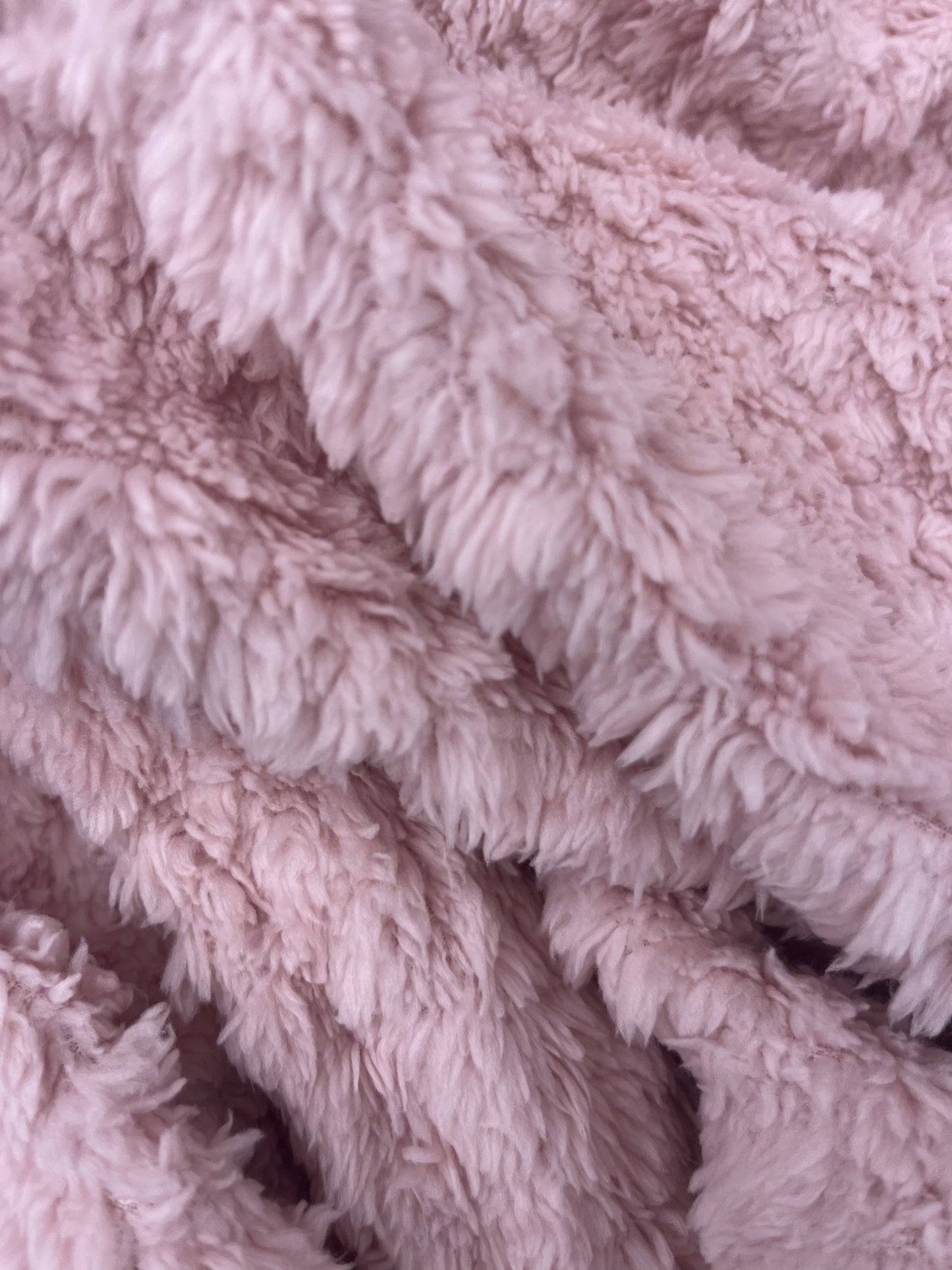 TERESA 017 sherpa fabric soft pink
