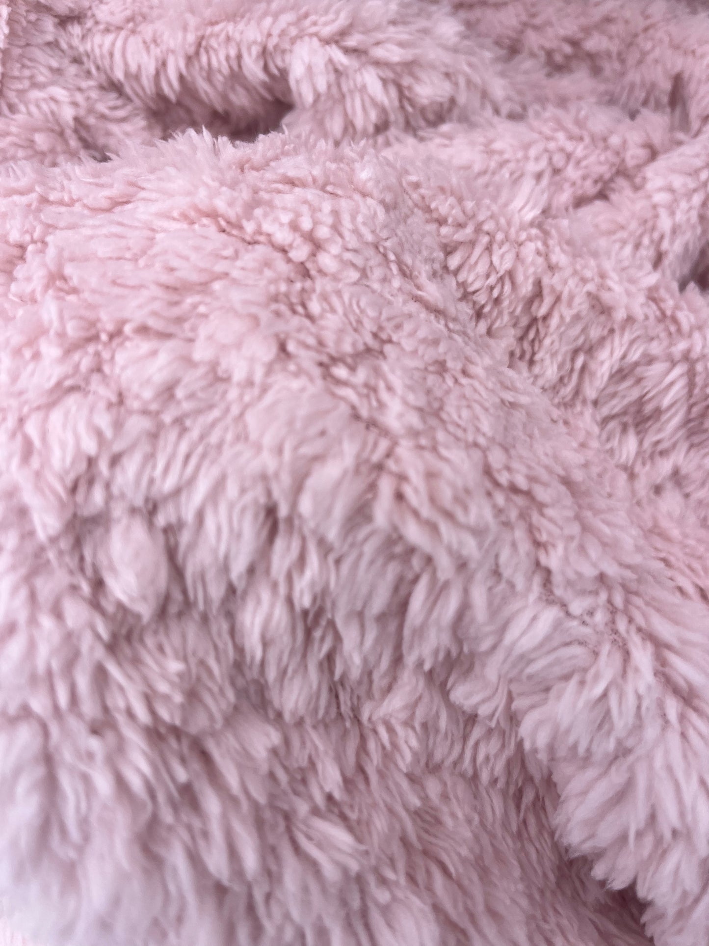 TERESA 017 sherpa fabric soft pink