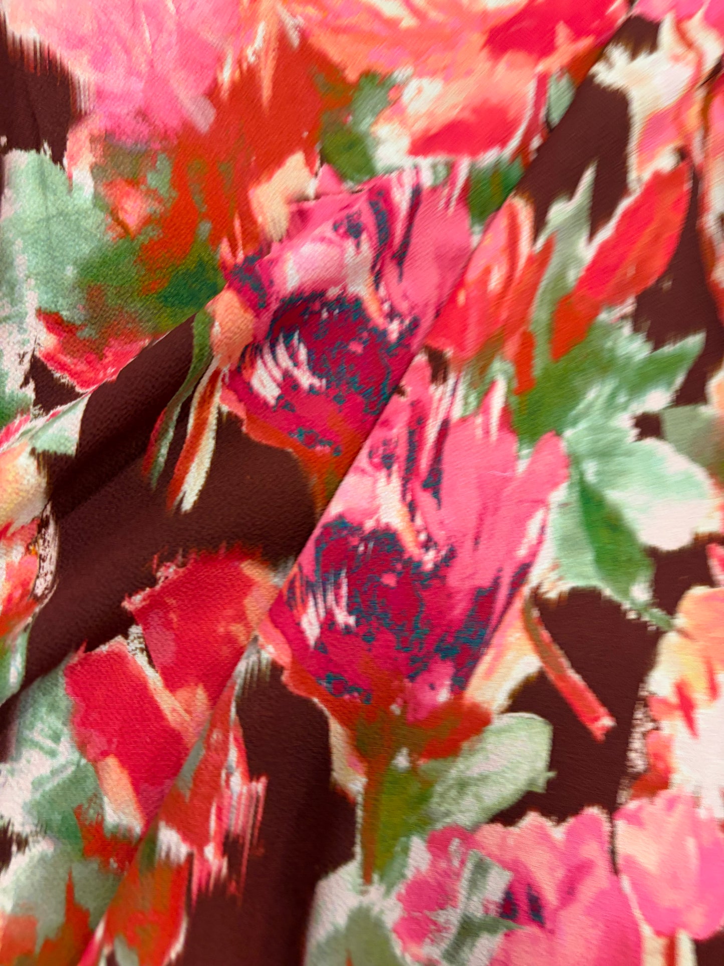 KELLY 011 bubble crêpe floral print