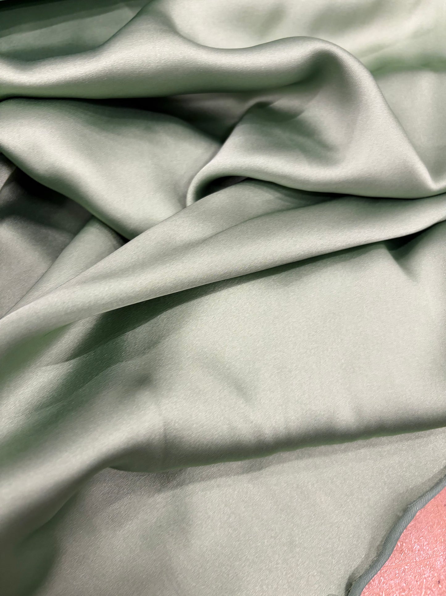 KELLY 012 dull satin stretch sauge green