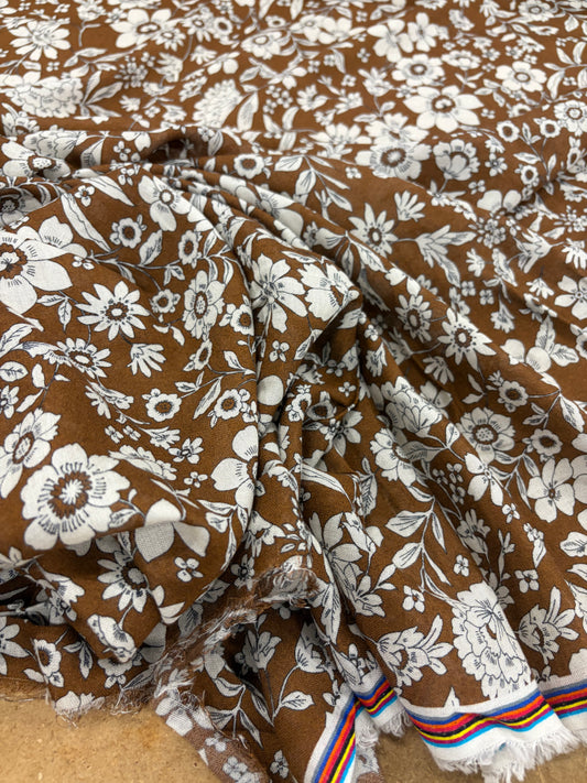 KELLY 023 indian flower print cotton voile