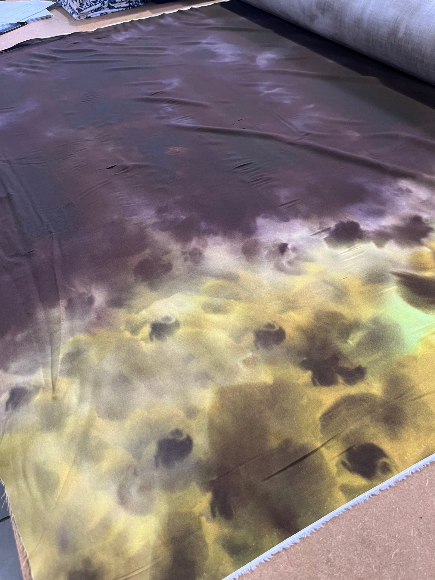 LC twill viscose tie-dye 006 with border