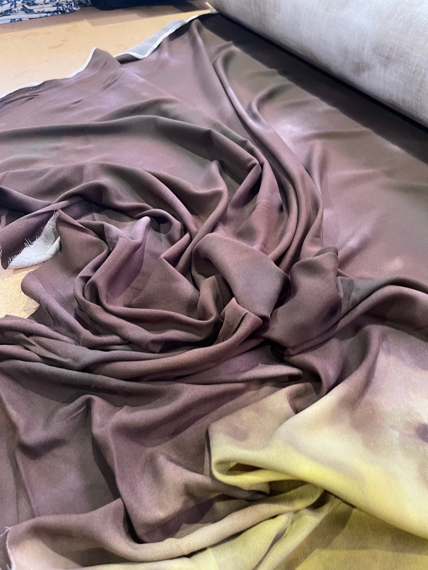 LC twill viscose tie-dye 006 with border