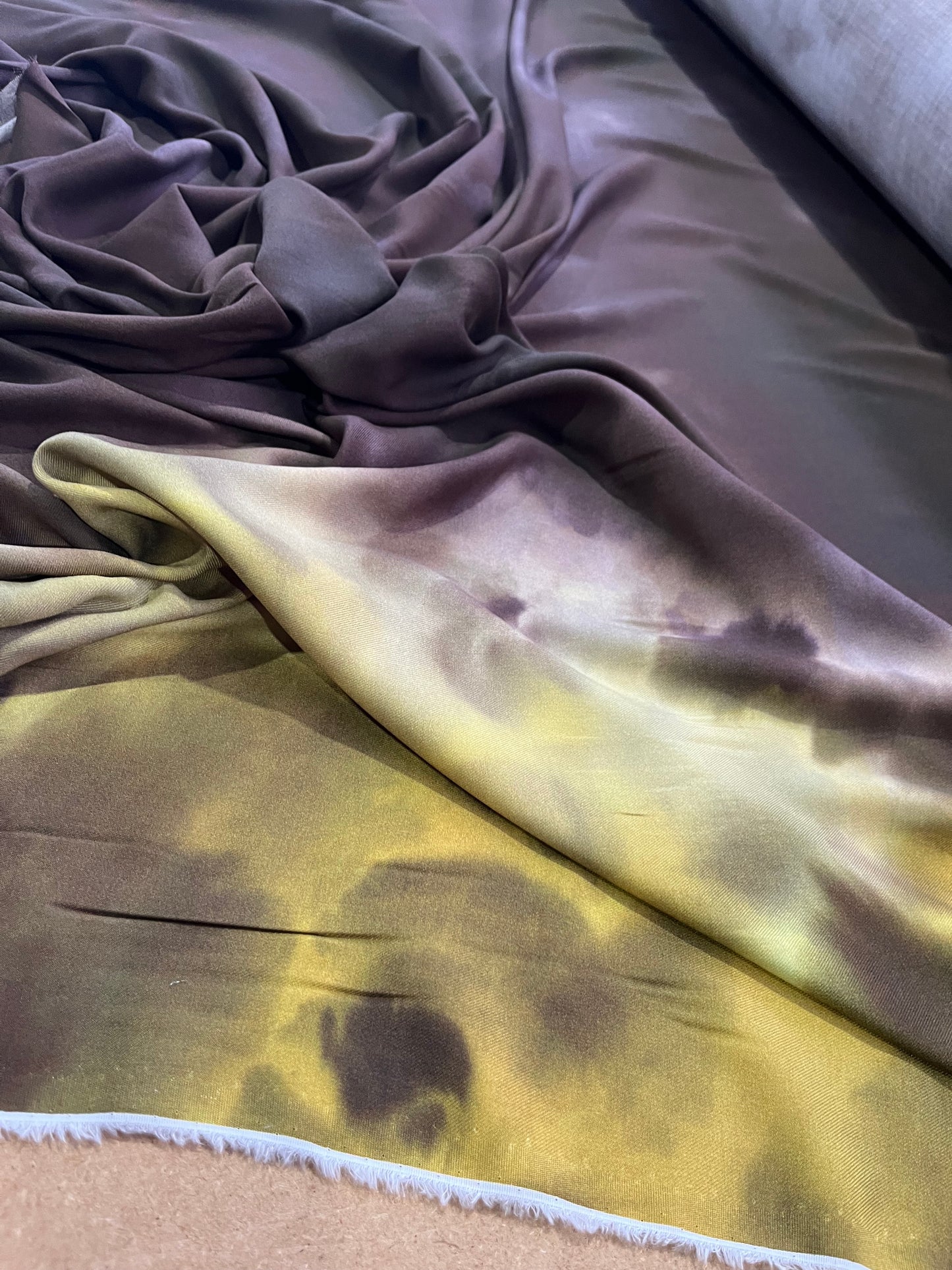 LC twill viscose tie-dye 006 with border