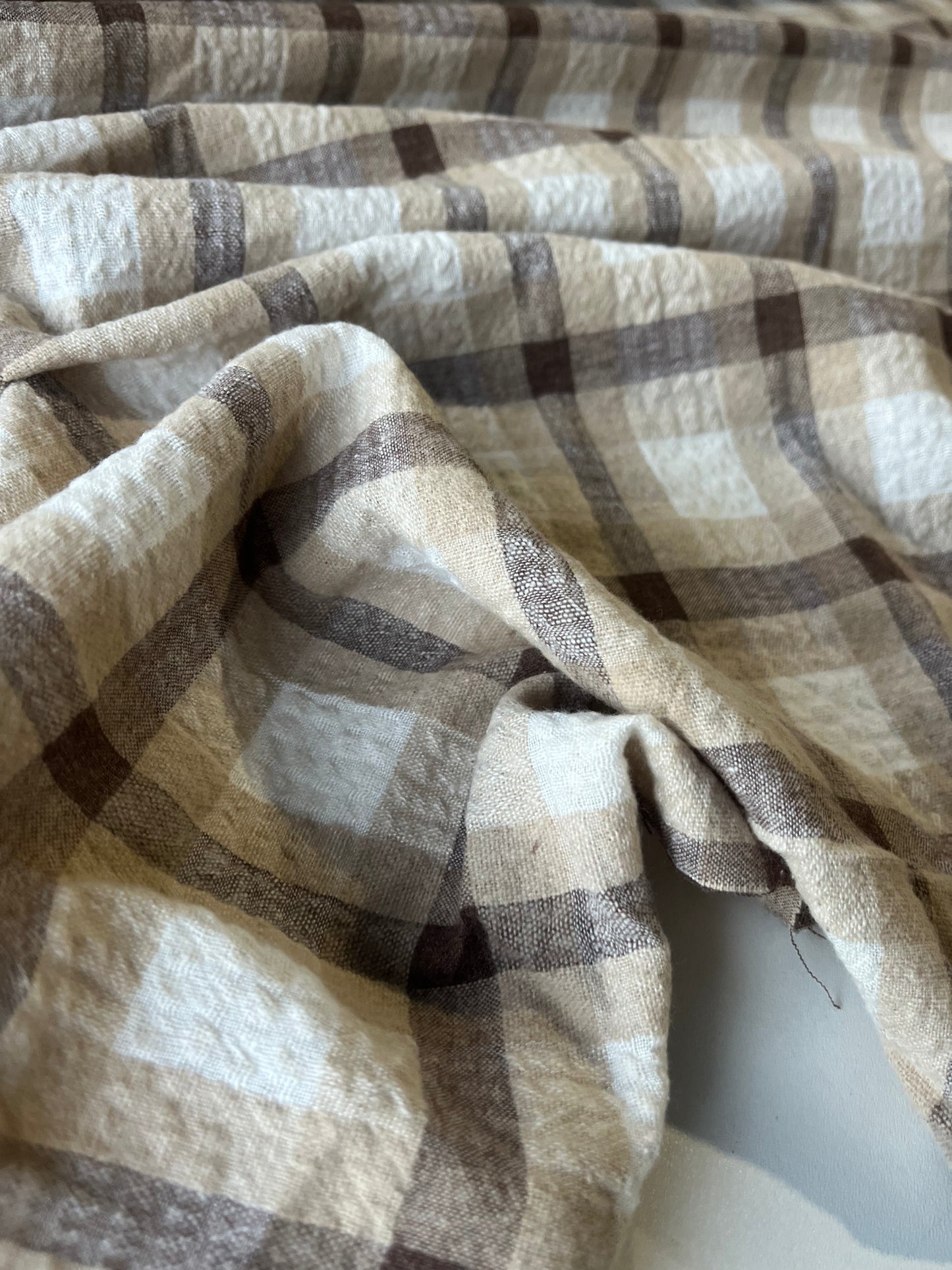 LC DONDP 014 cotton seersucker check