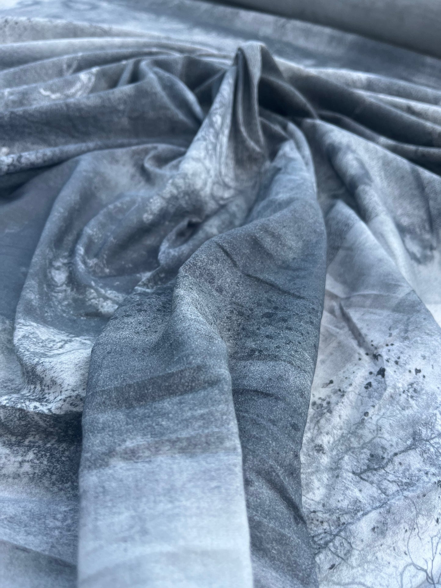 HERA 008 cotton voile marble texture