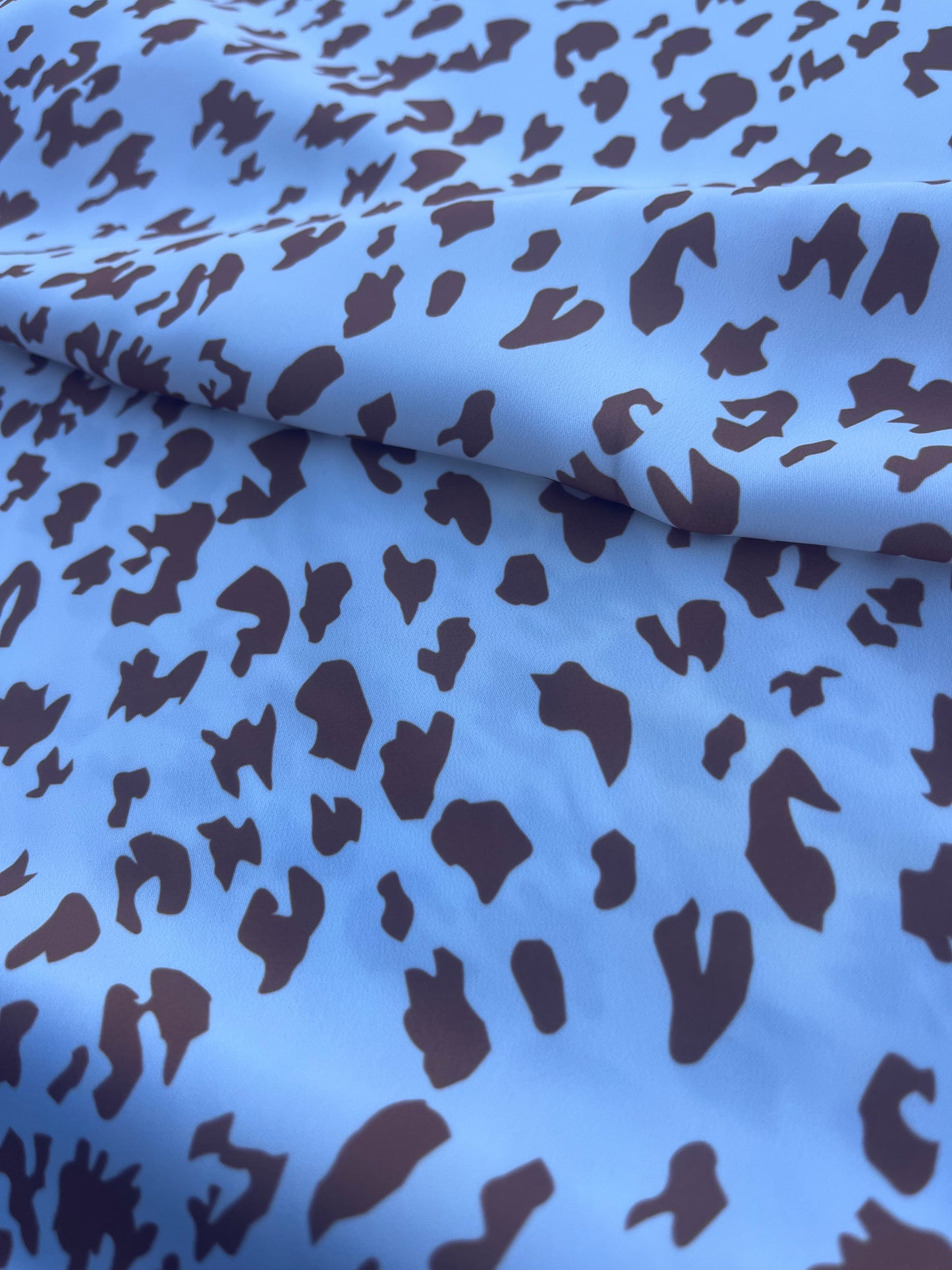HERA 011 satin animal print white/cognac