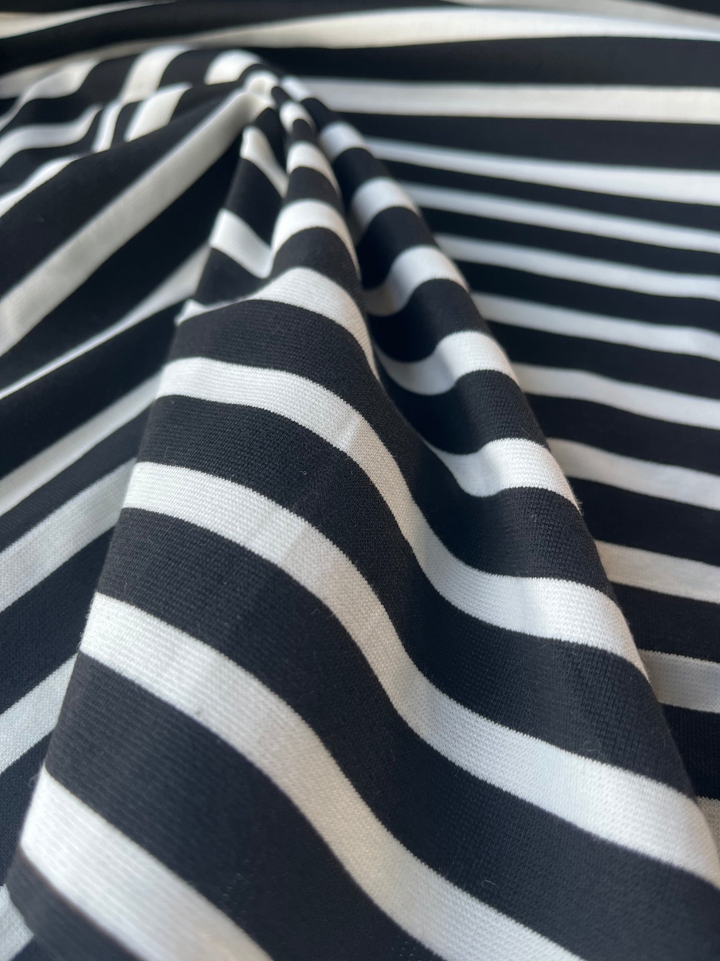 ATHENA 006 Punto di Roma viscose stripes black/white