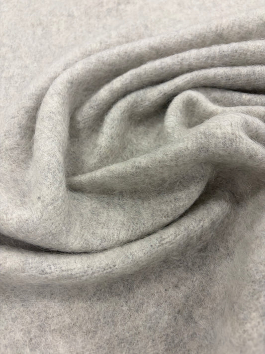 RHINO 041 grey soft knitted fabric with wool