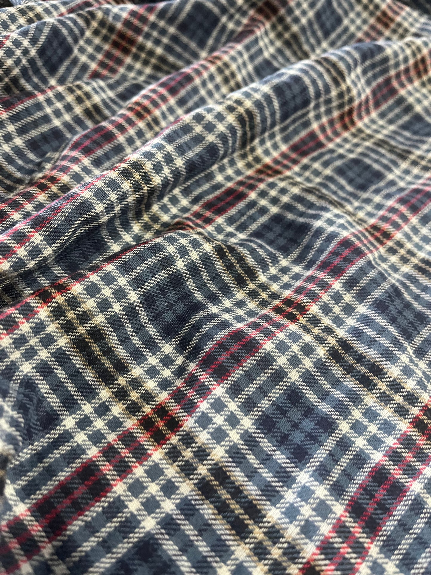 XII 034 Canclini cotton check seersucker