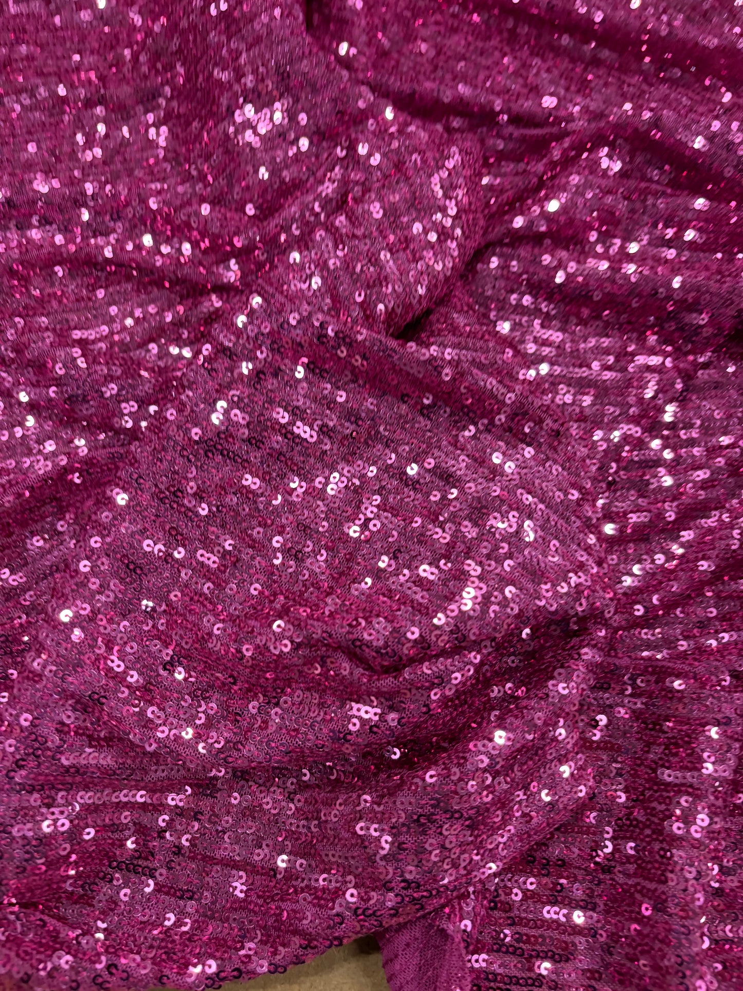 WONKA 003 mesh sequins fuchsia