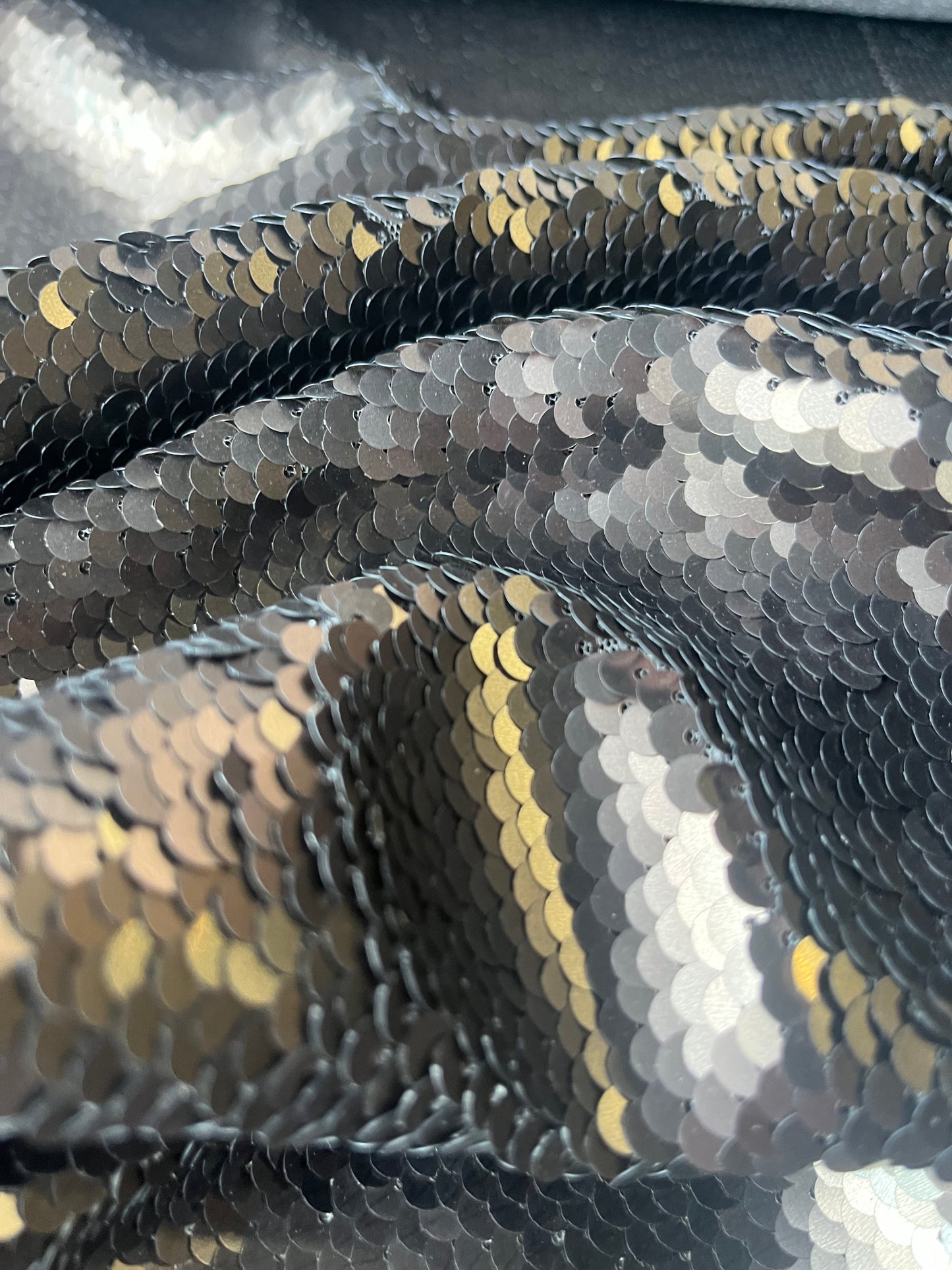 ATHENA 036 Jersey mesh dull sequins grey