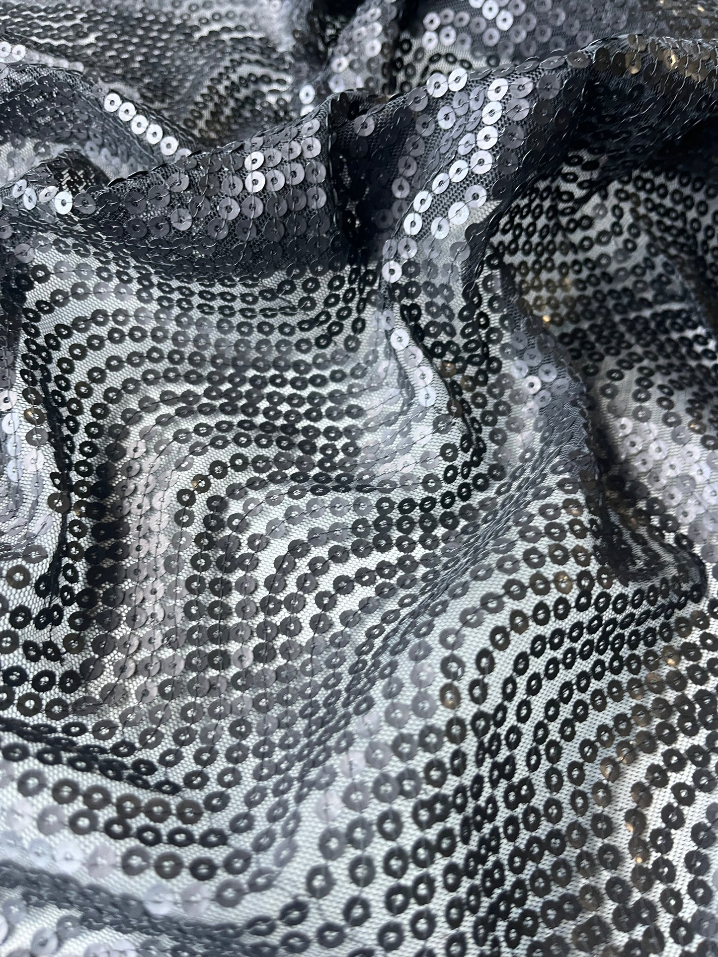 ATHENA 037 Jersey mesh sequins black